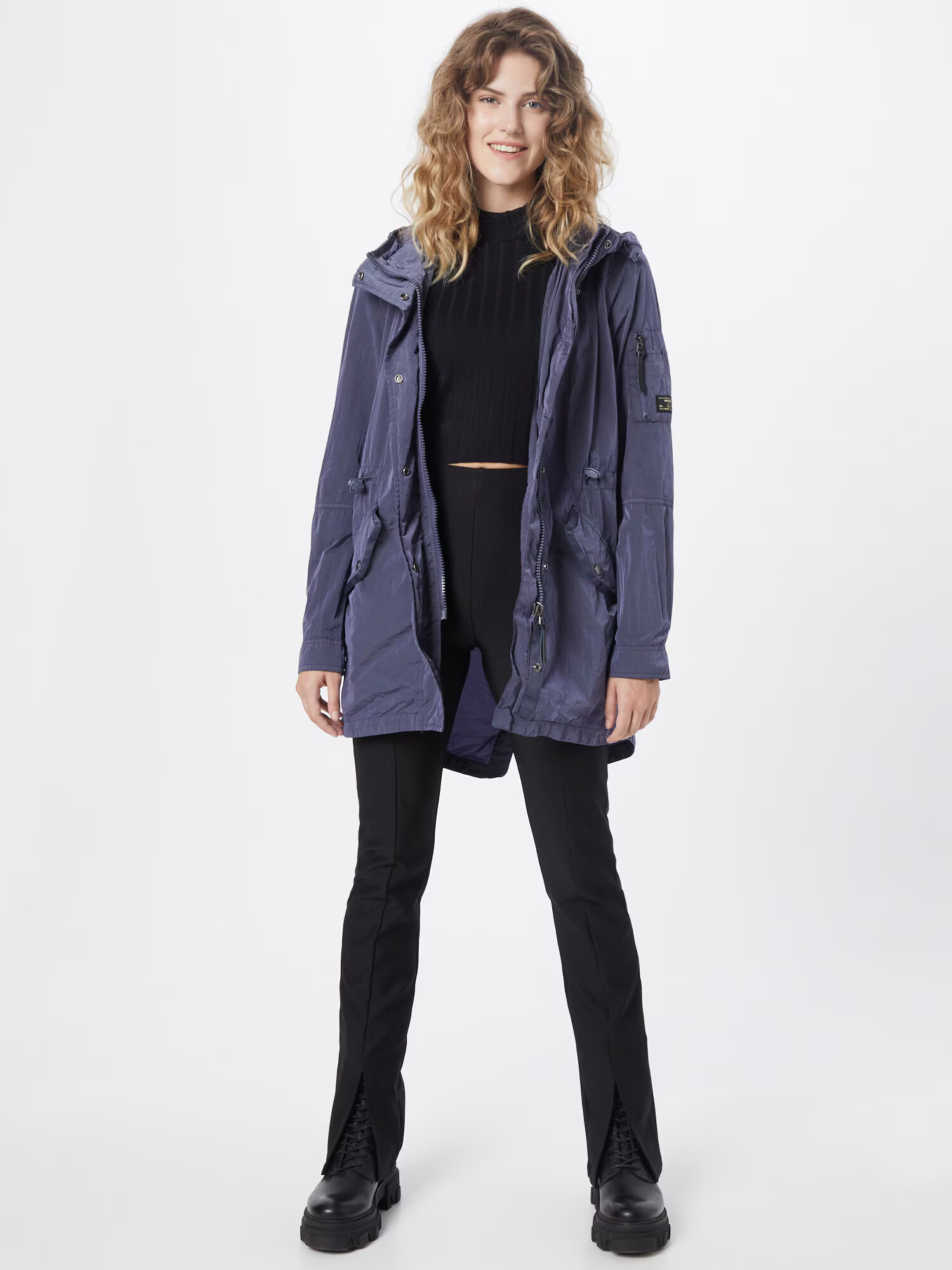 Superdry Parka de primăvară-toamnă indigo - Pled.ro