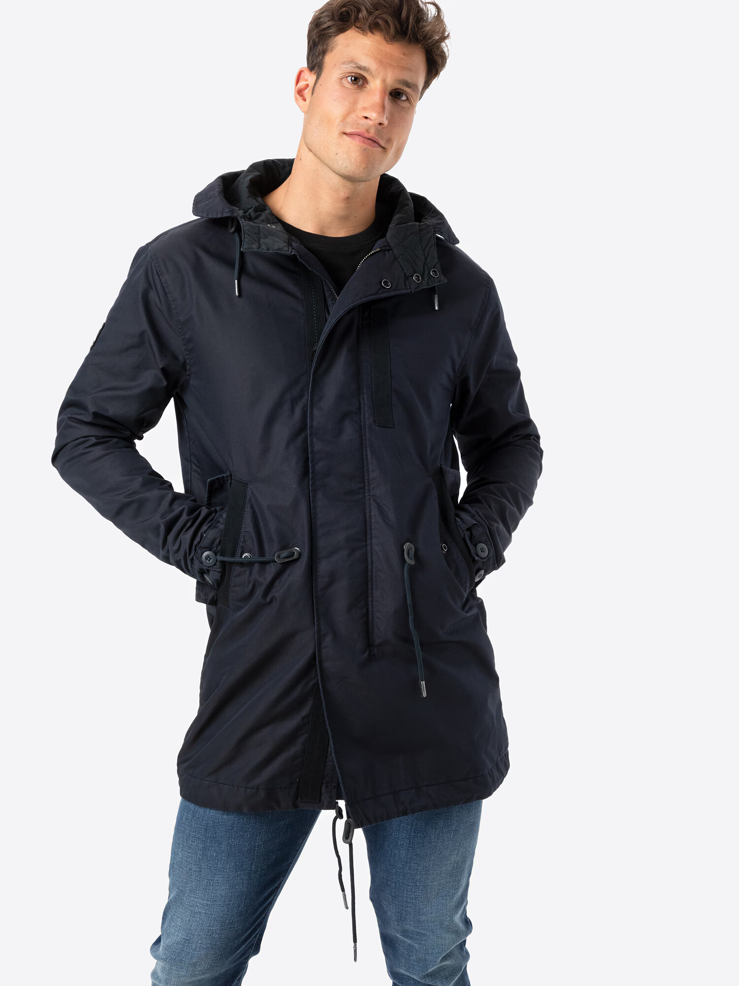 Superdry Parka de primăvară-toamnă negru - Pled.ro