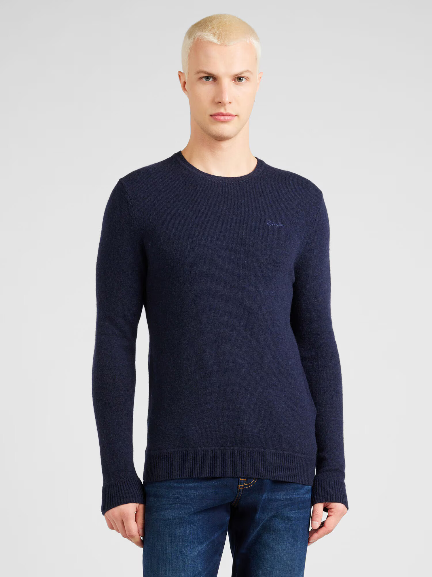 Superdry Pulover 'ESSENTIAL' bleumarin - Pled.ro