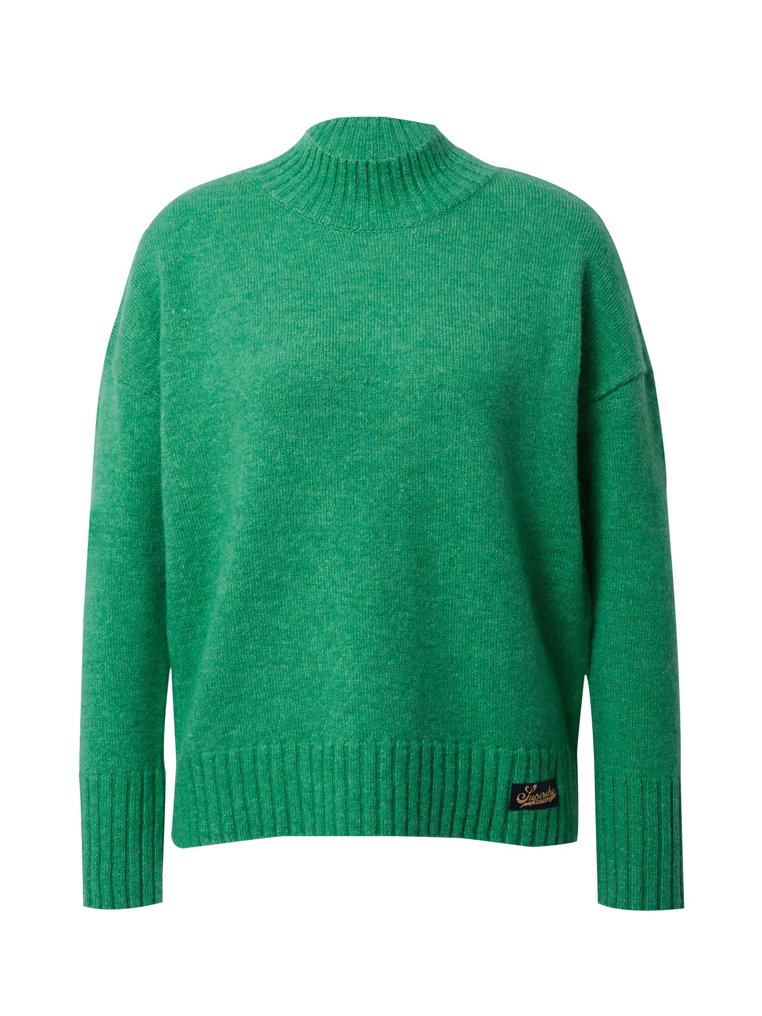 Superdry Pulover 'Essential' verde / negru - Pled.ro