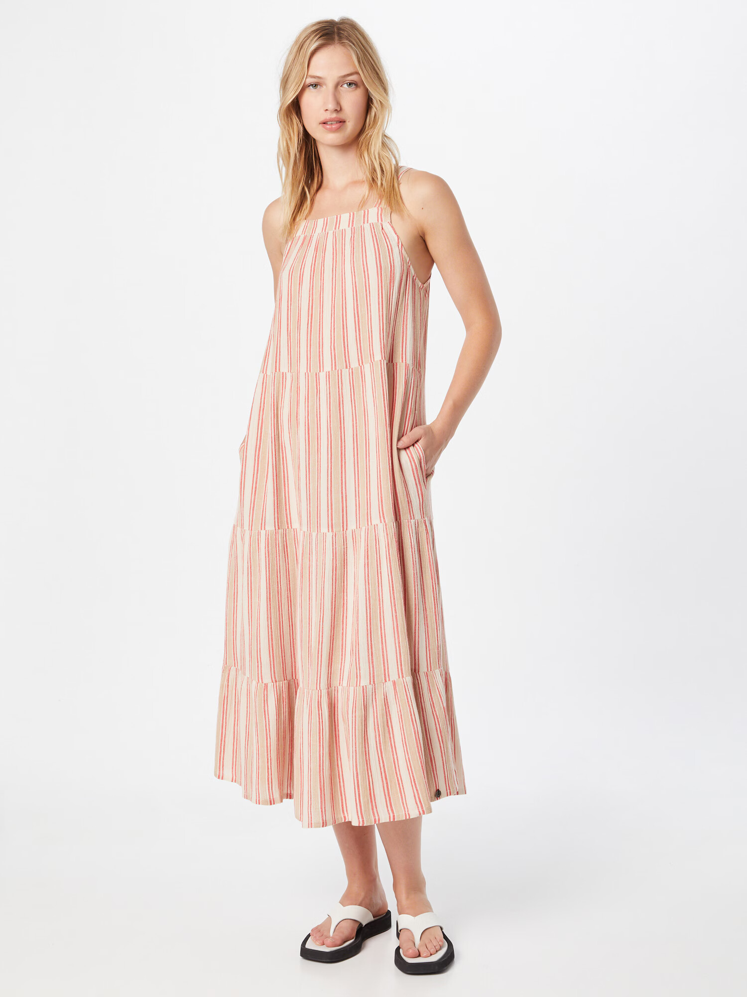 Superdry Rochie de vară bej / crem / roz deschis - Pled.ro