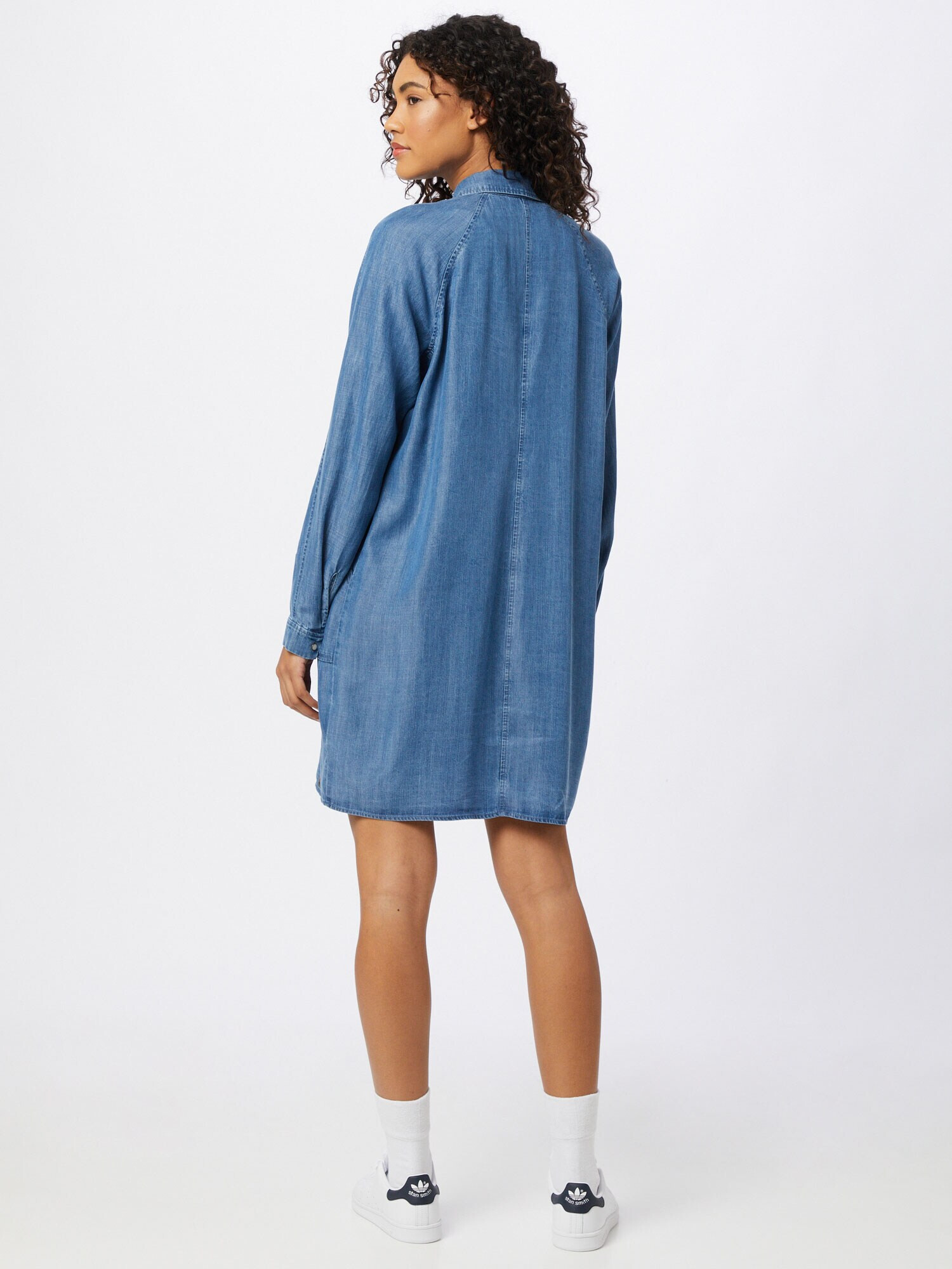 Superdry Rochie de vară 'TENCEL OVERSIZED SHIRT DRESS' albastru - Pled.ro