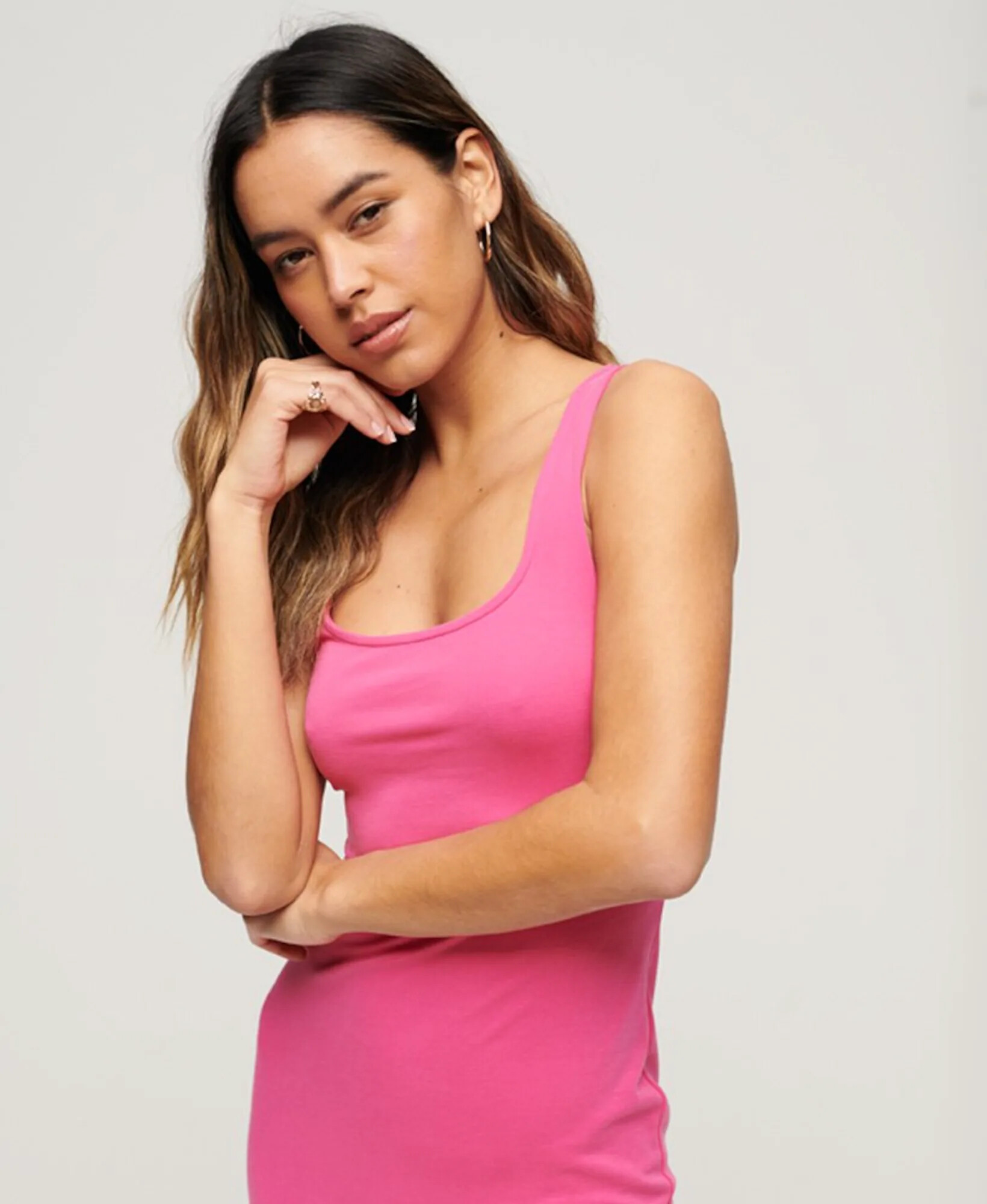 Superdry Rochie de vară fucsia - Pled.ro