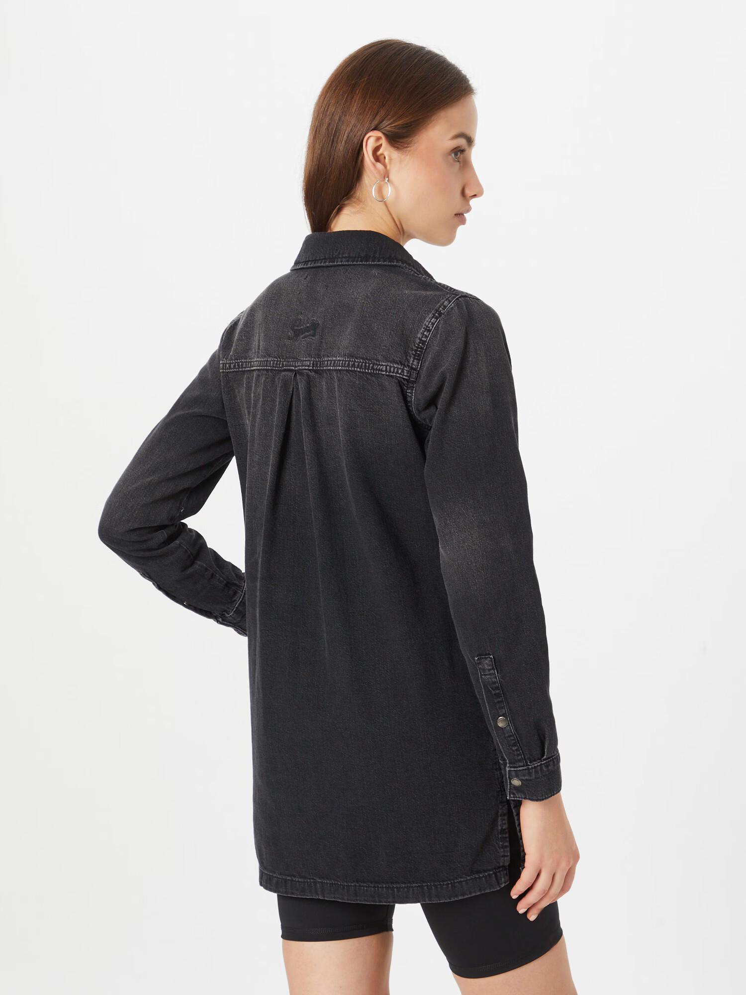 Superdry Rochie tip bluză negru denim - Pled.ro