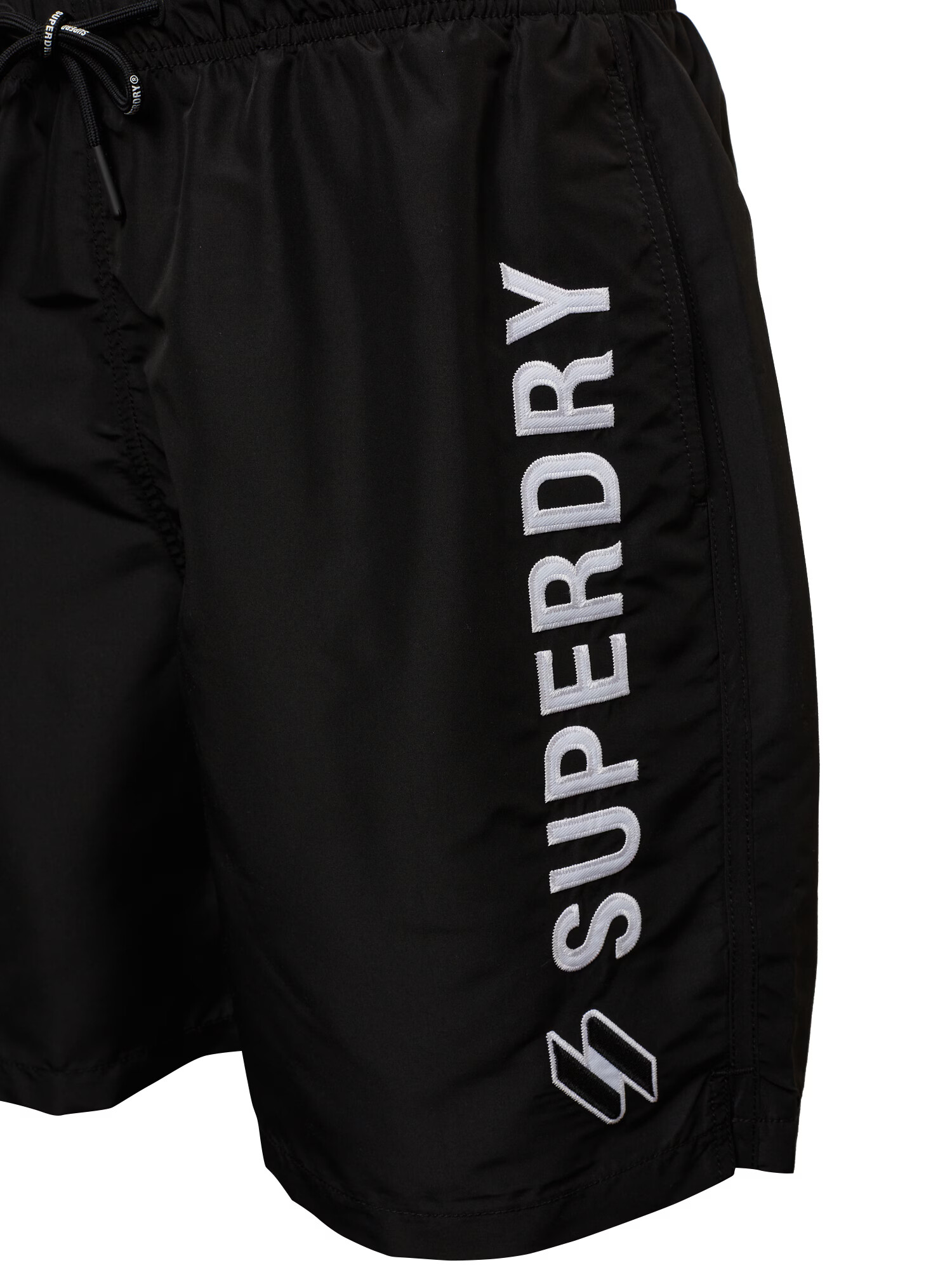 Superdry Șorturi de baie negru / alb - Pled.ro