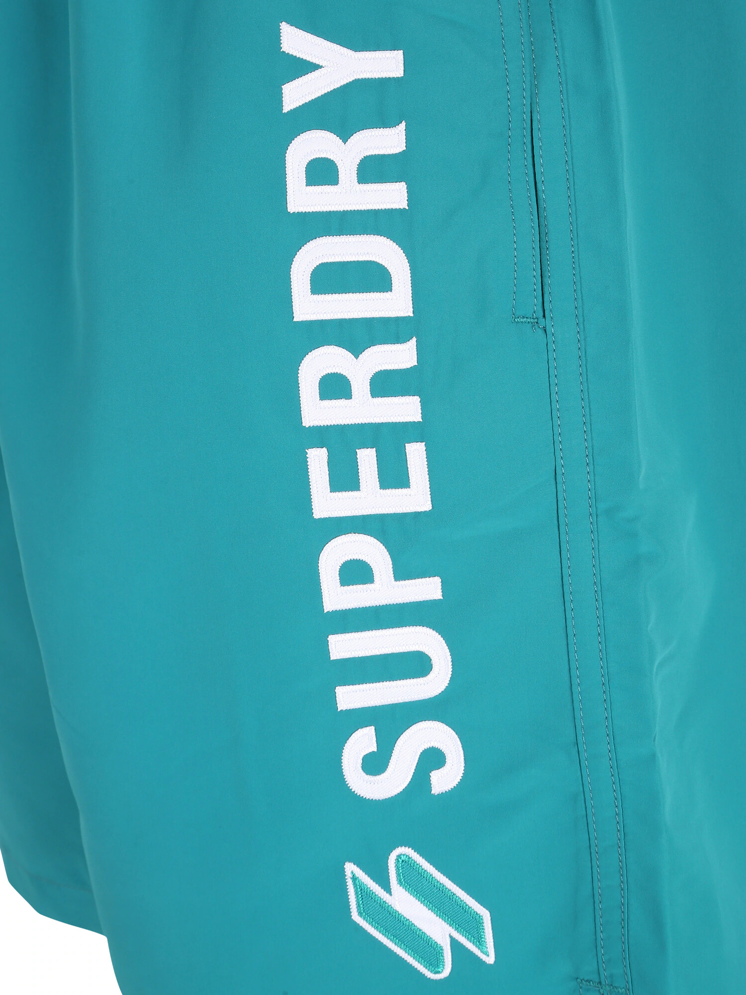 Superdry Șorturi de baie verde jad / alb - Pled.ro