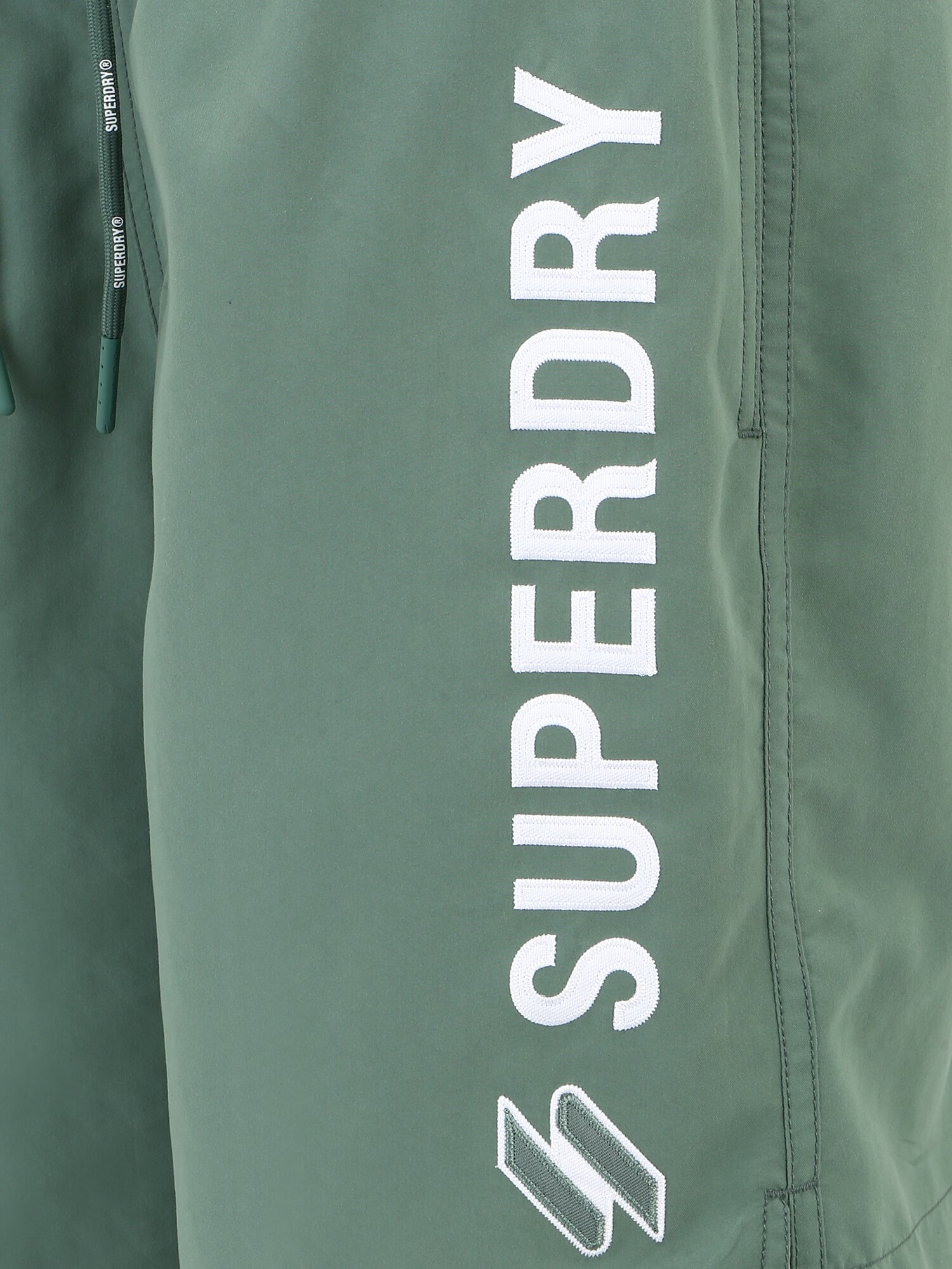 Superdry Șorturi de baie verde pastel / alb - Pled.ro