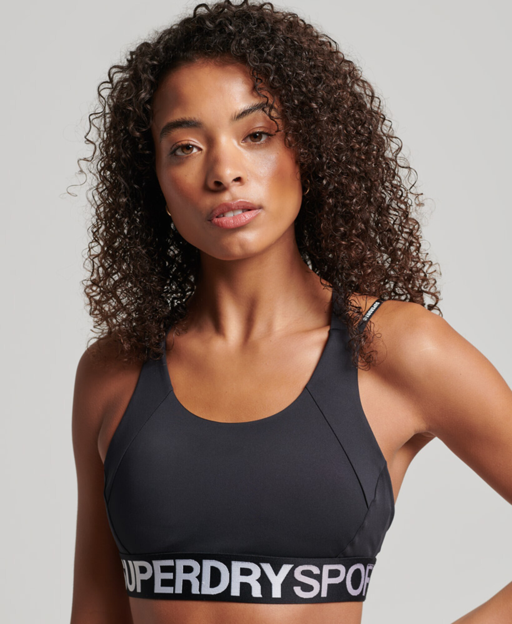 Superdry Sutien negru / alb - Pled.ro