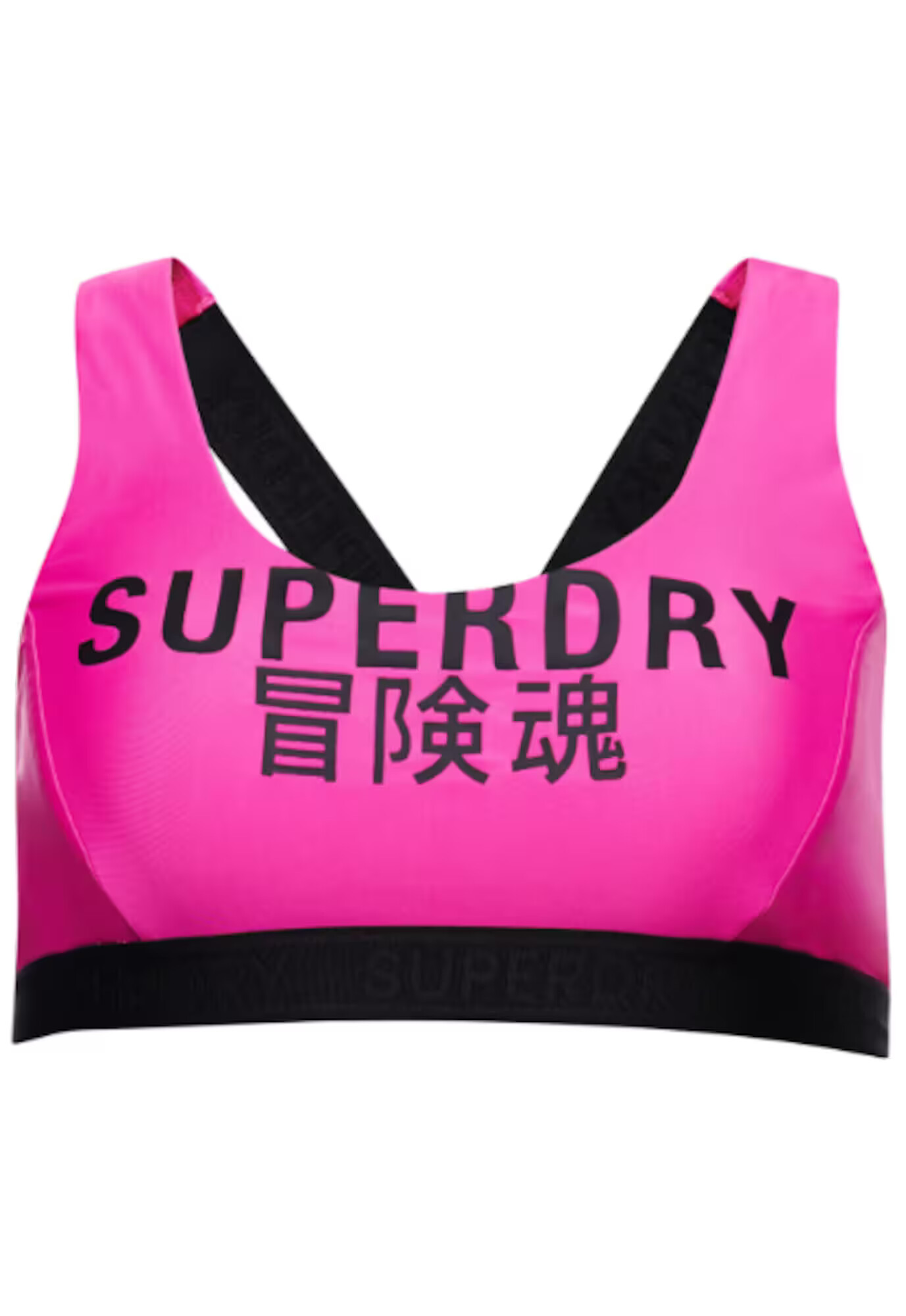 Superdry Sutien costum de baie roz / negru - Pled.ro