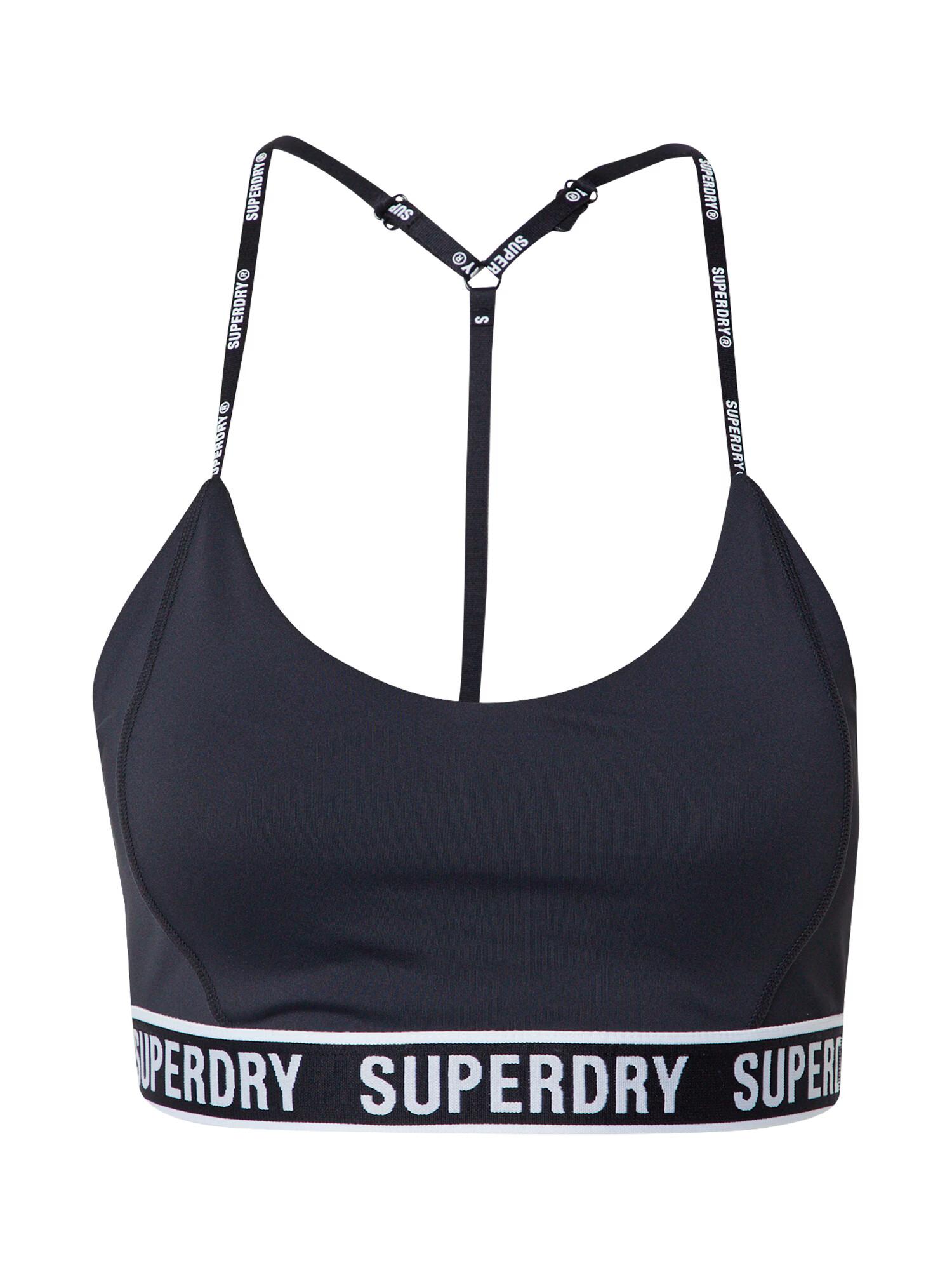 Superdry Sutien sport negru / alb - Pled.ro