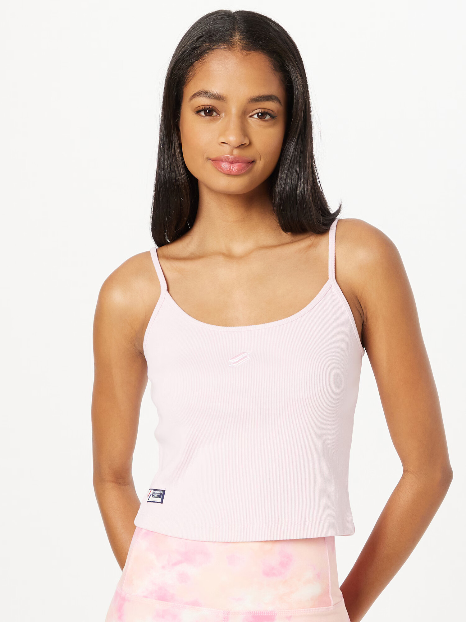 Superdry Top 'Code Essential' roz / alb - Pled.ro