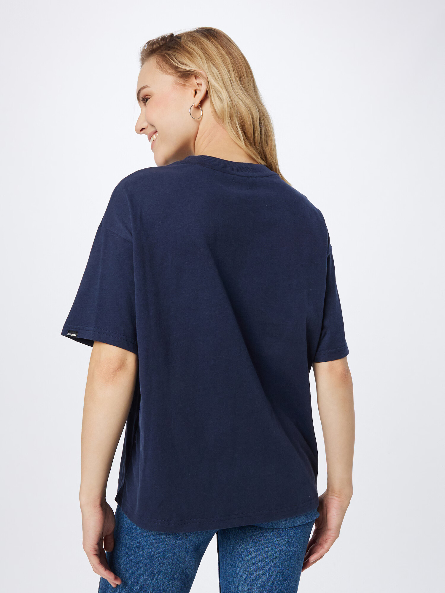 Superdry Tricou albastru / bleumarin / auriu / roșu - Pled.ro