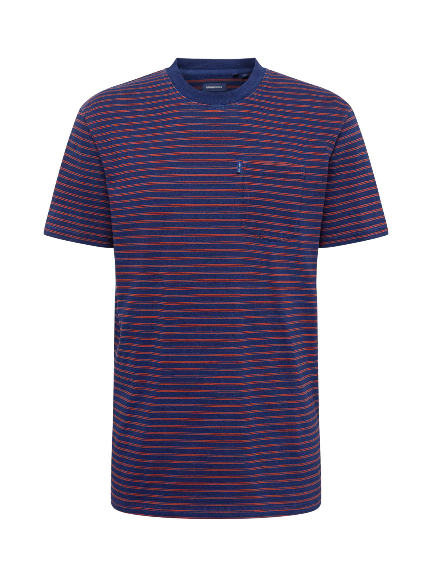 Superdry Tricou albastru cobalt / portocaliu - Pled.ro