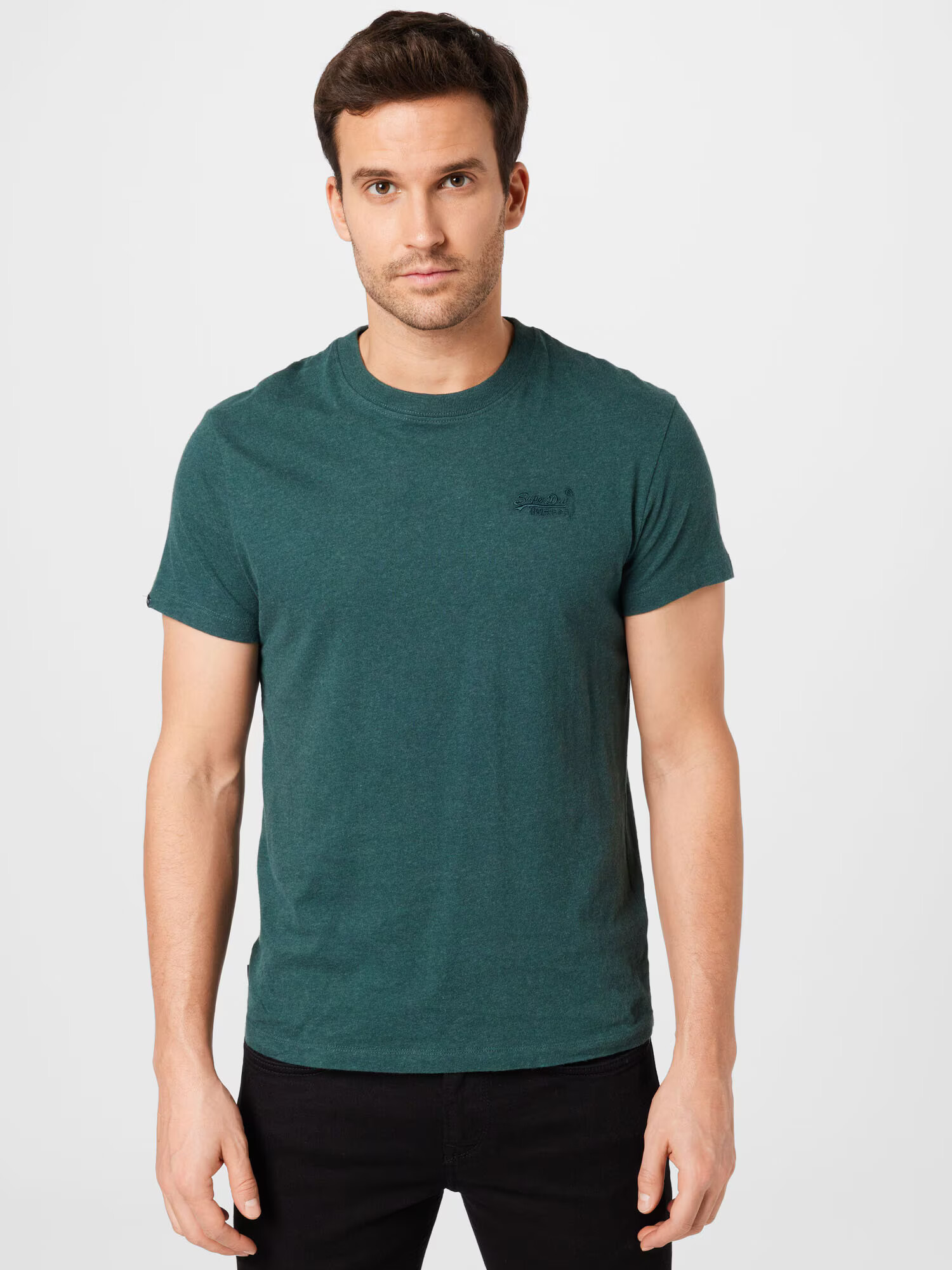 Superdry Tricou albastru fumuriu / gri / verde - Pled.ro