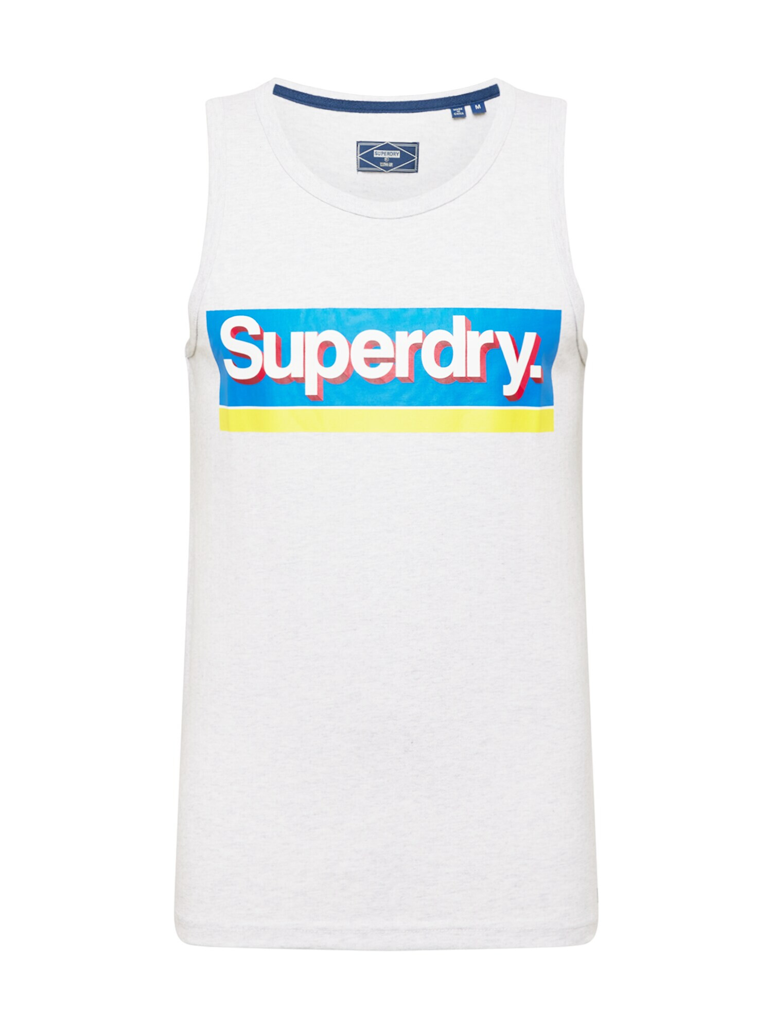 Superdry Tricou albastru / galben / gri amestecat / alb - Pled.ro