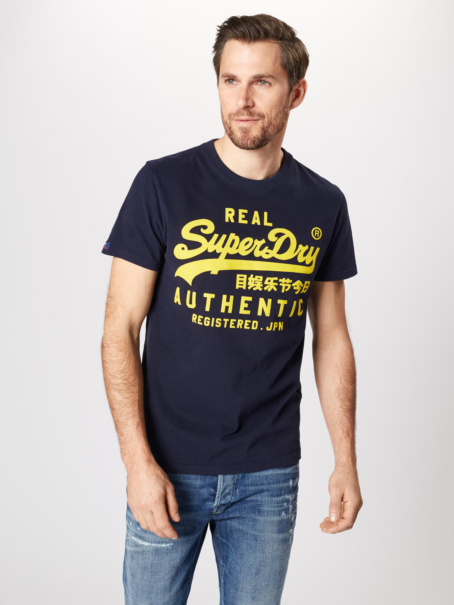 Superdry Tricou albastru marin - Pled.ro