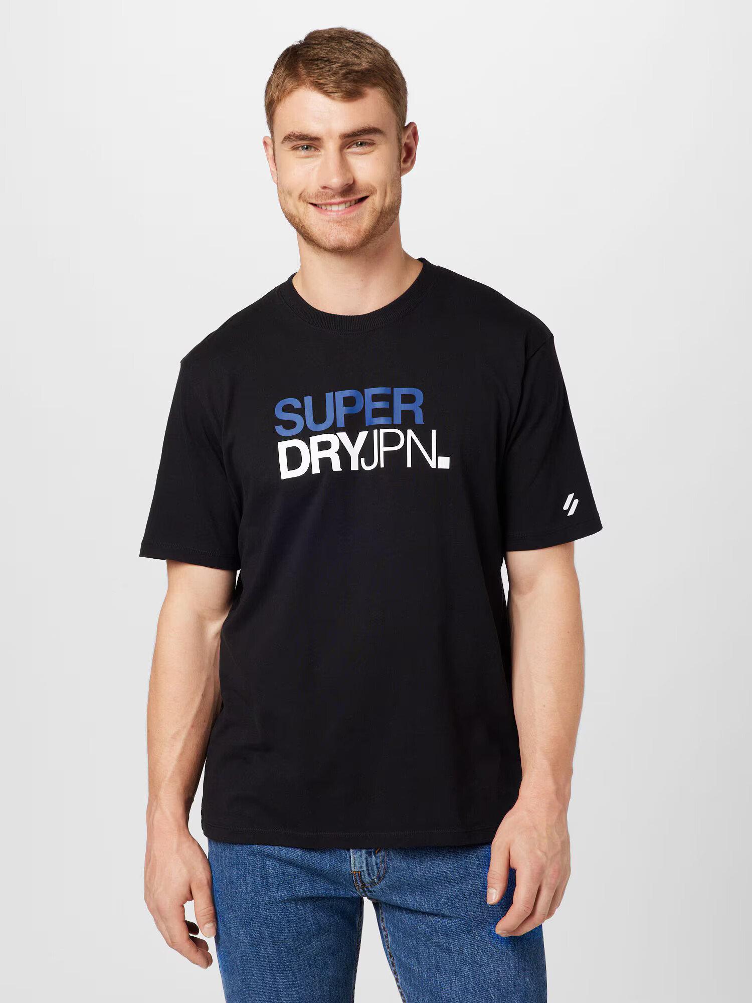 Superdry Tricou albastru / negru / alb - Pled.ro