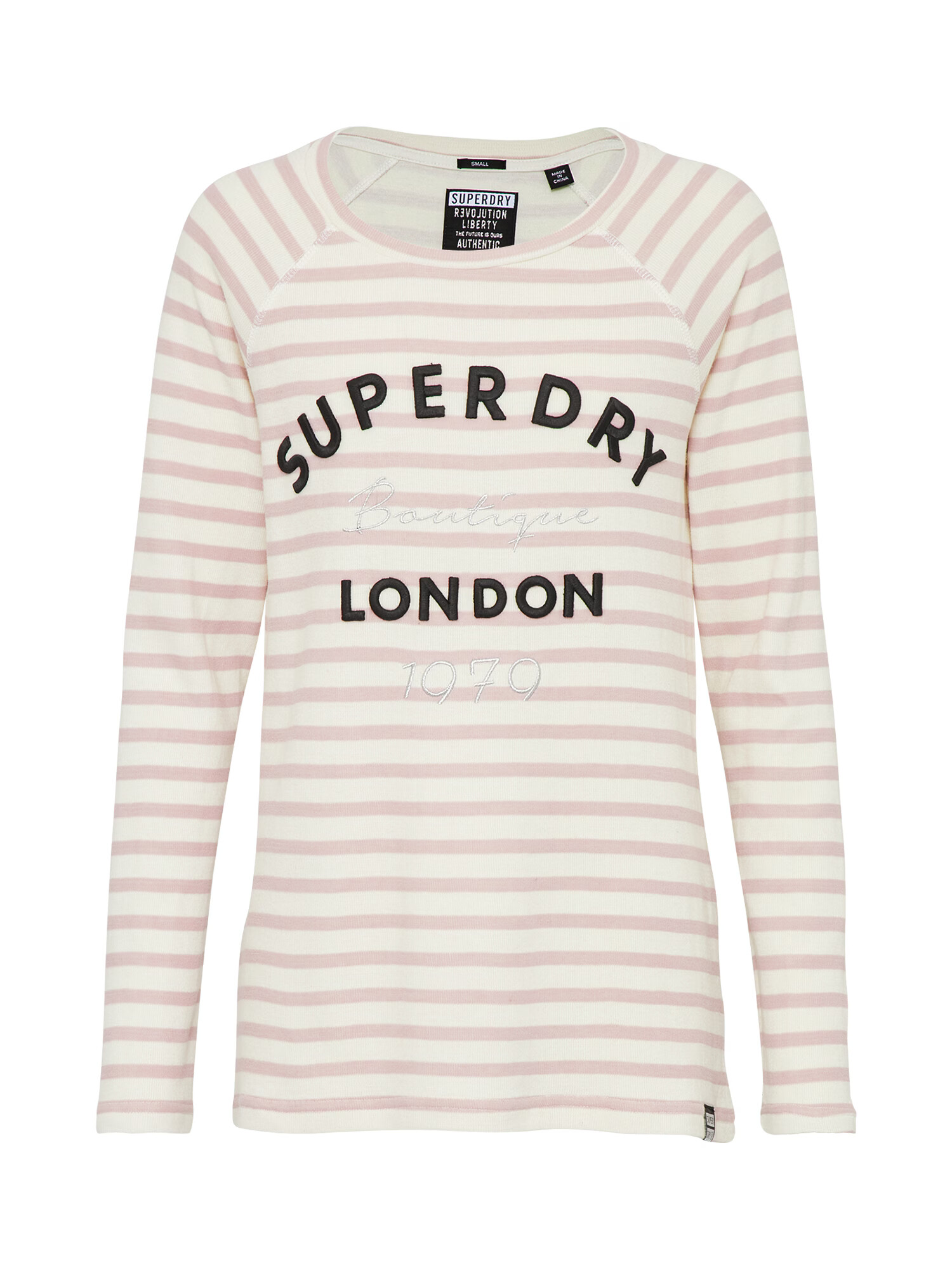 Superdry Tricou 'APPLIQUE' mov liliachiu / alb - Pled.ro