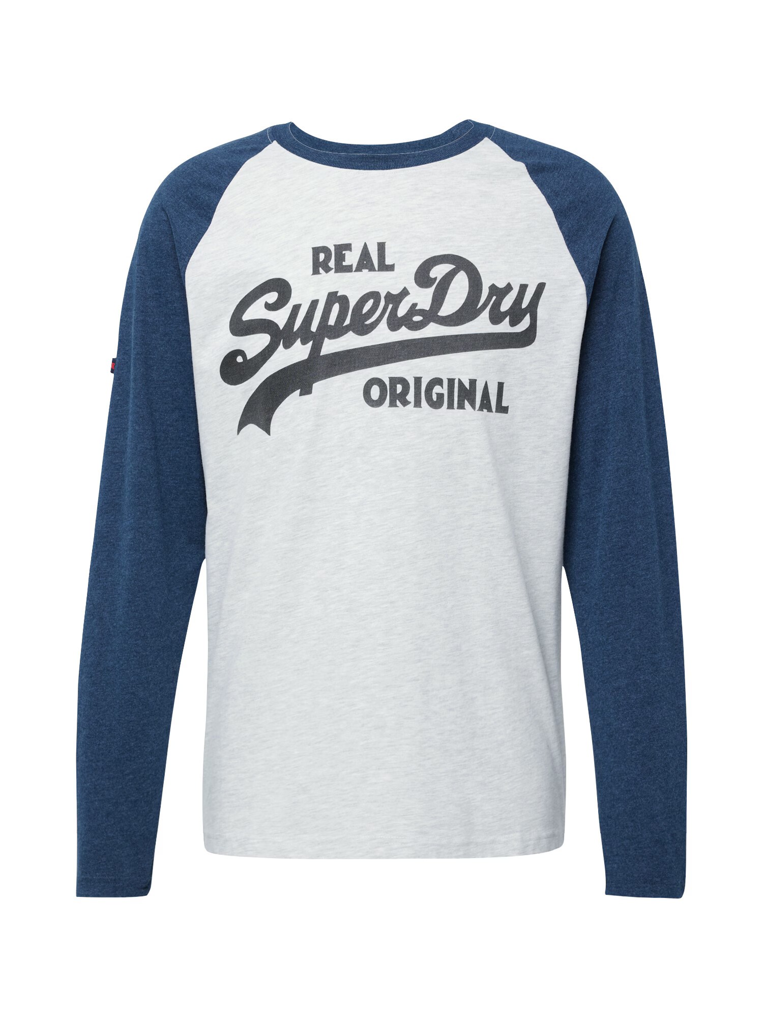 Superdry Tricou 'Athletic' albastru amestec / gri grafit / alb - Pled.ro