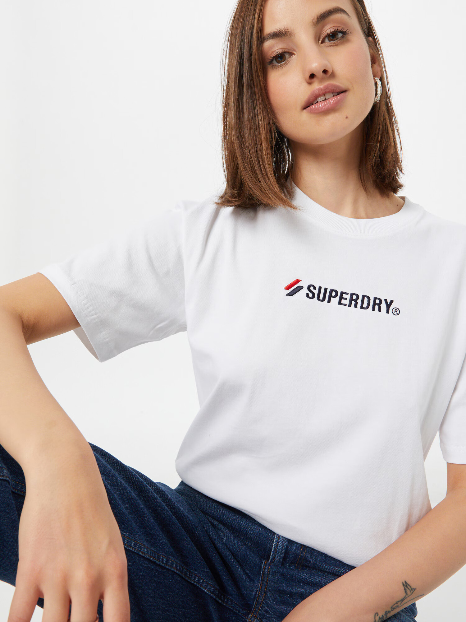 Superdry Tricou bleumarin / roșu / alb - Pled.ro