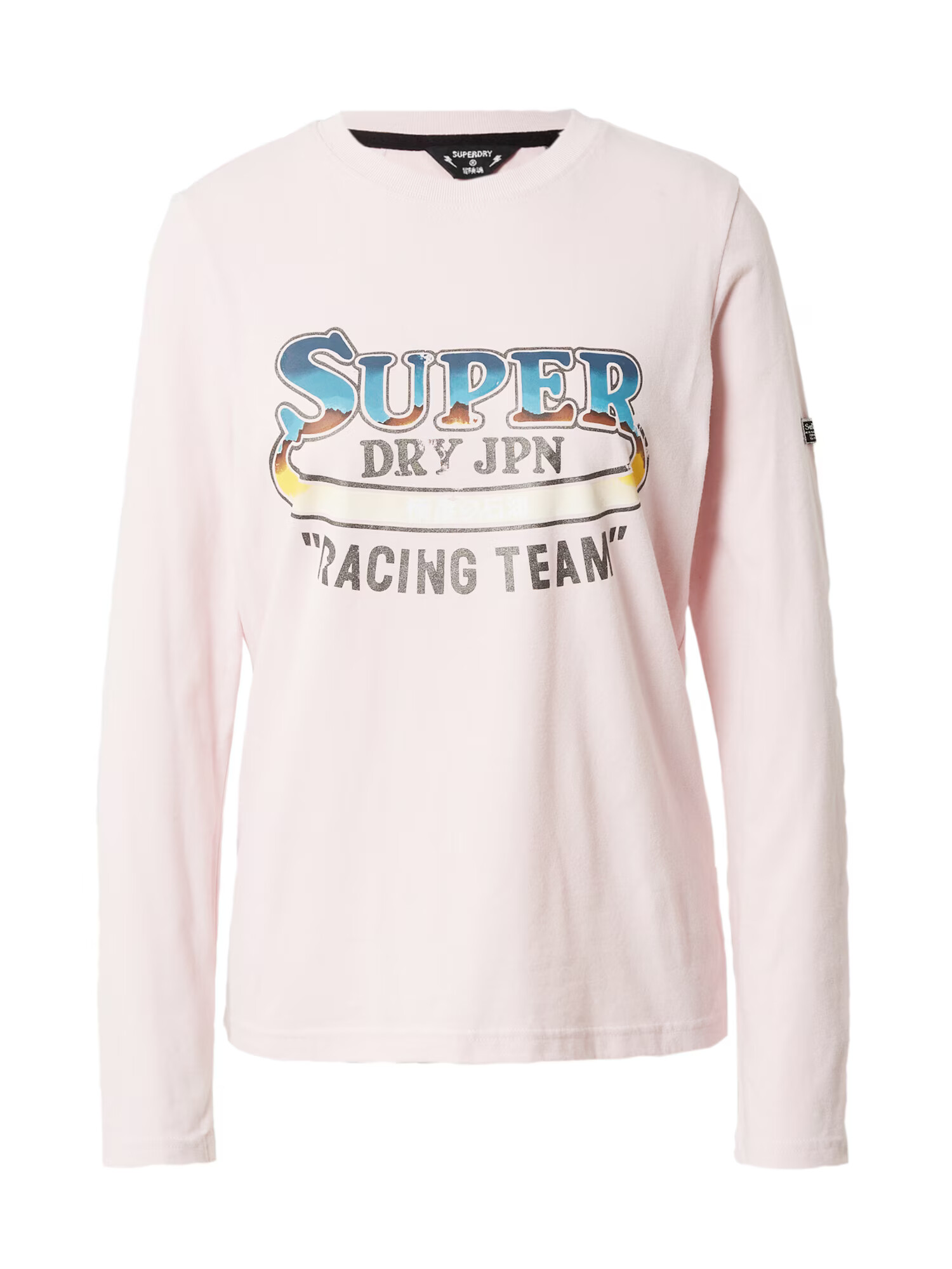 Superdry Tricou 'Boho' bleumarin / azuriu / maro / rosé - Pled.ro