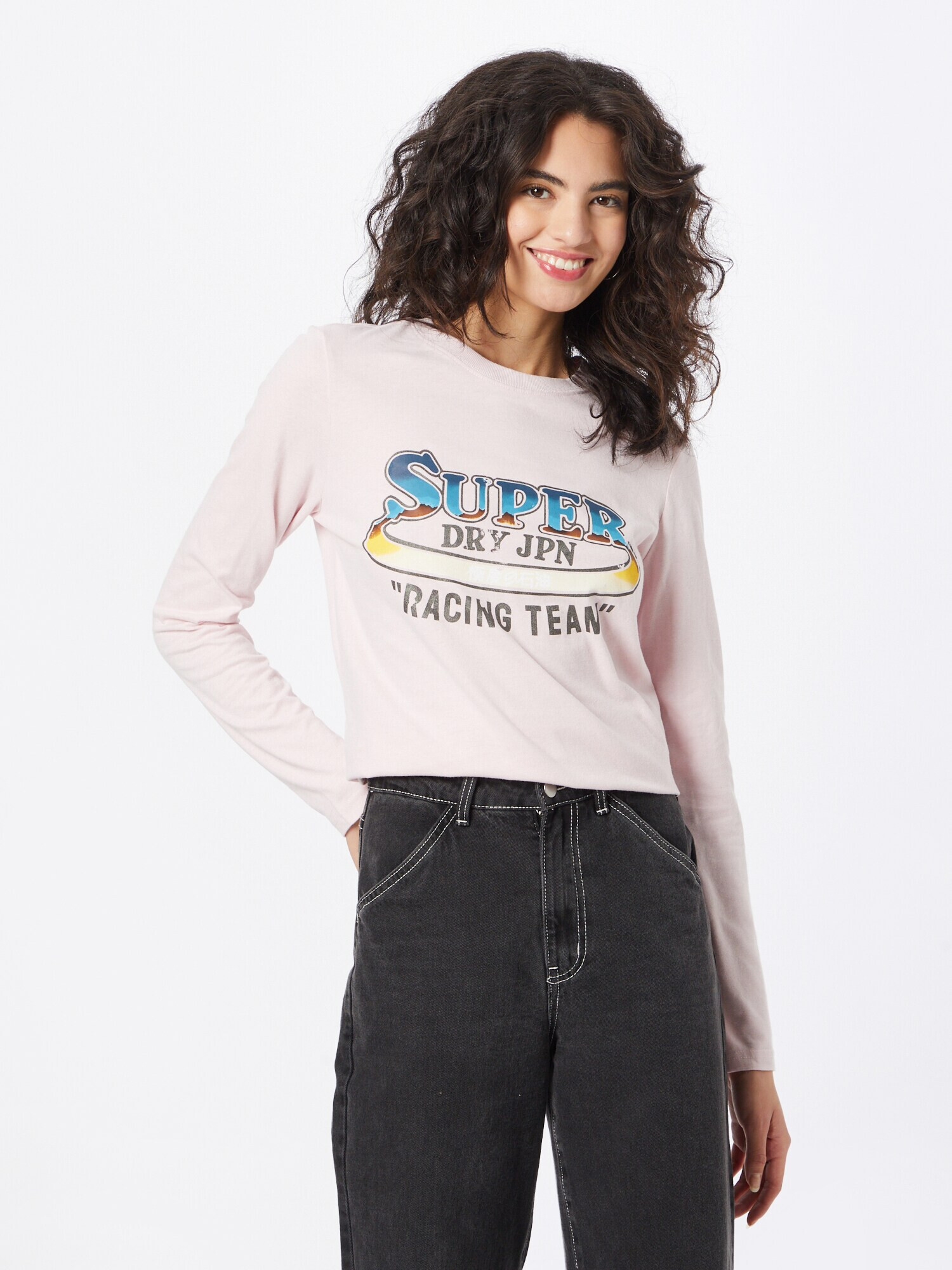 Superdry Tricou 'Boho' bleumarin / azuriu / maro / rosé - Pled.ro