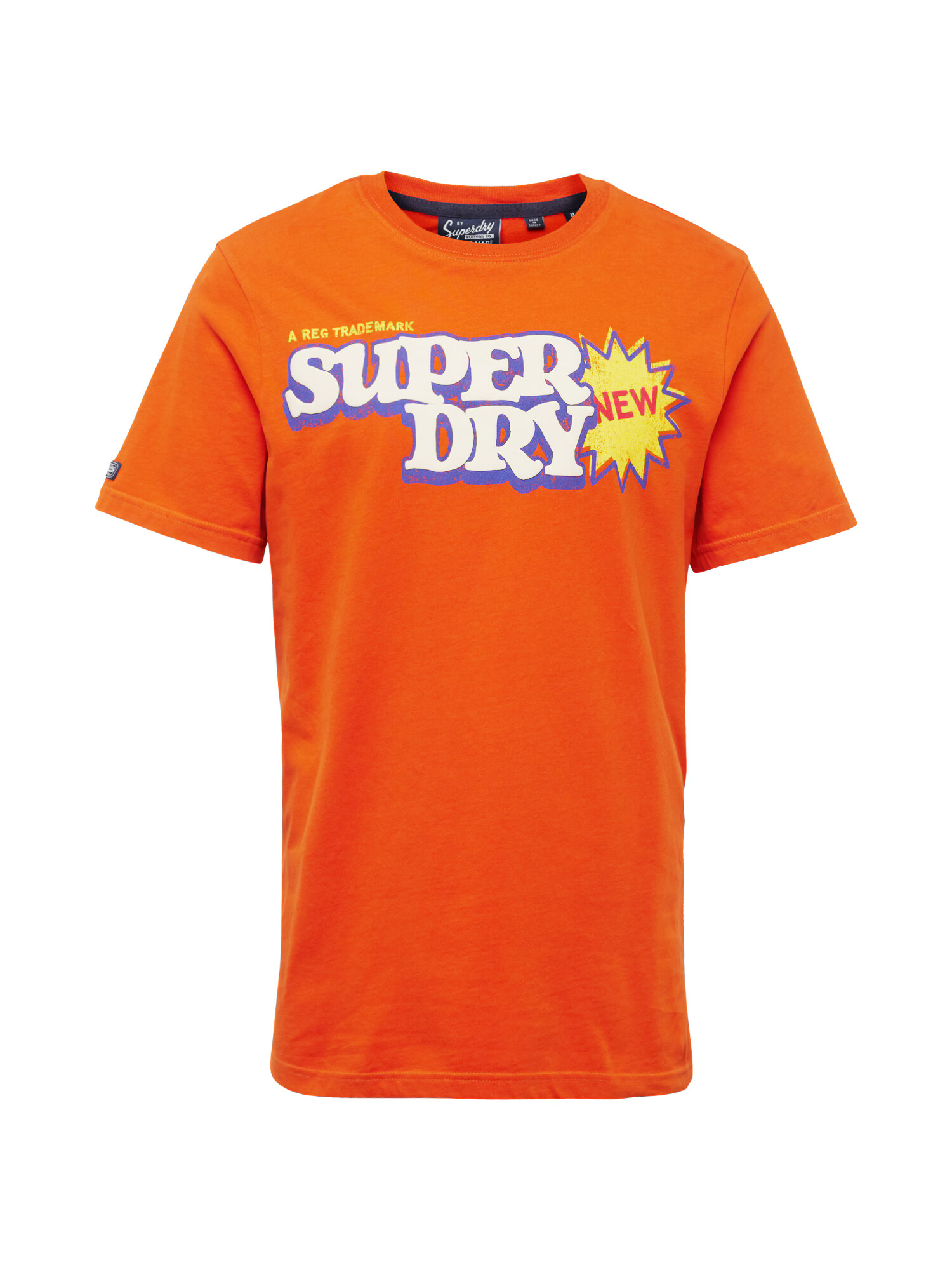 Superdry Tricou 'Cooper 70er Jahre' bleumarin / galben / portocaliu / alb murdar - Pled.ro