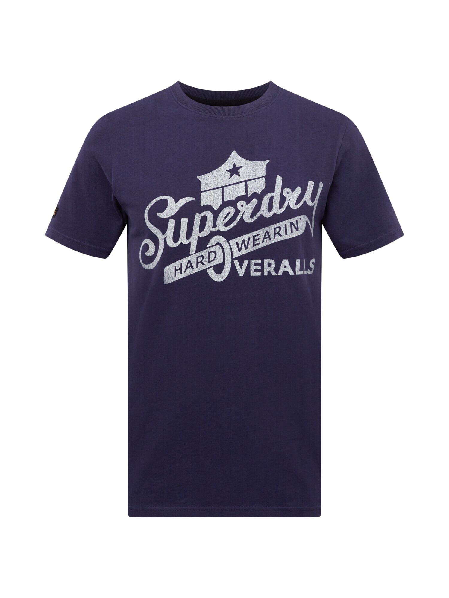 Superdry Tricou bleumarin / gri amestecat - Pled.ro