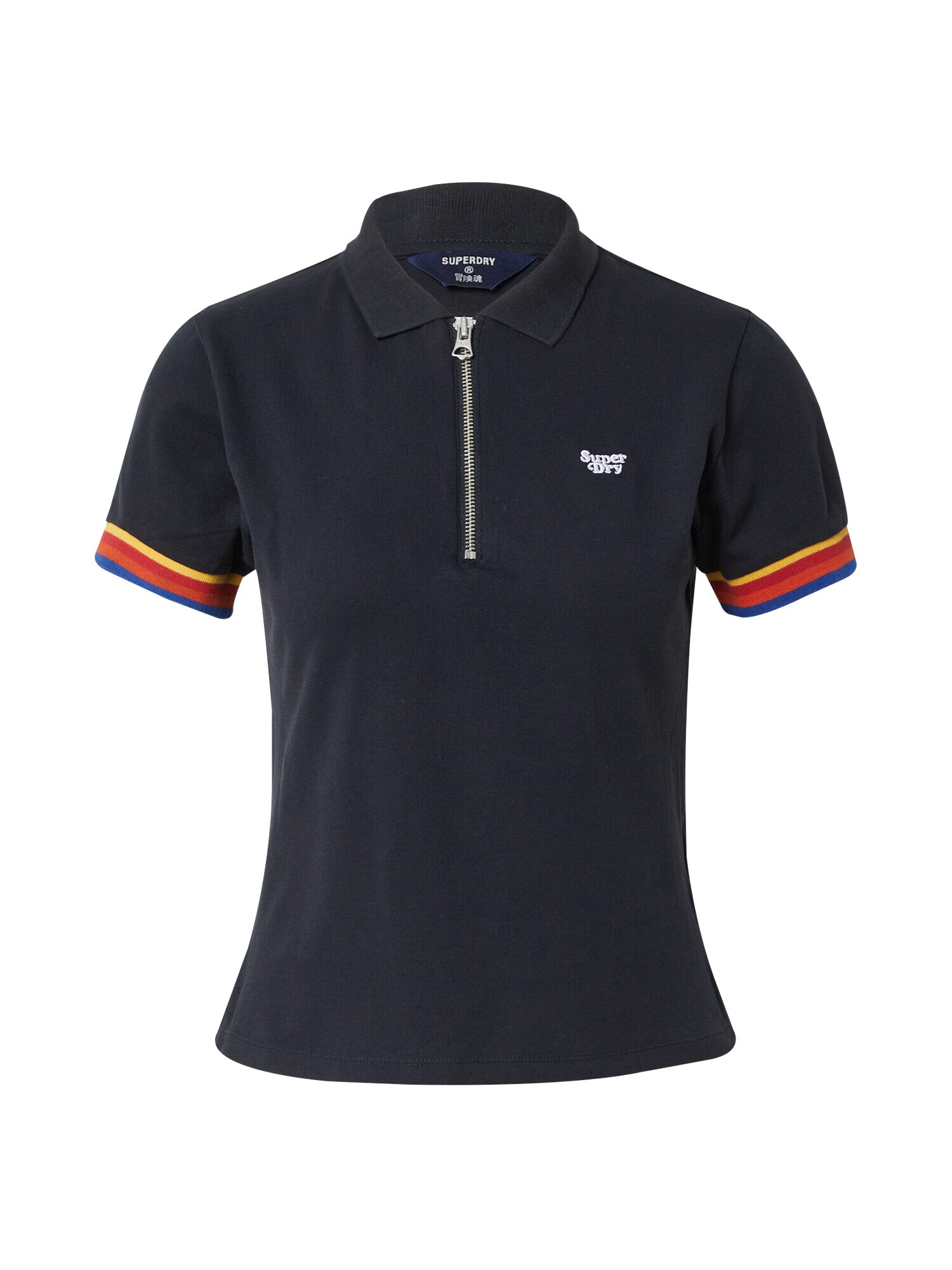 Superdry Tricou bleumarin / portocaliu / roșu / alb - Pled.ro