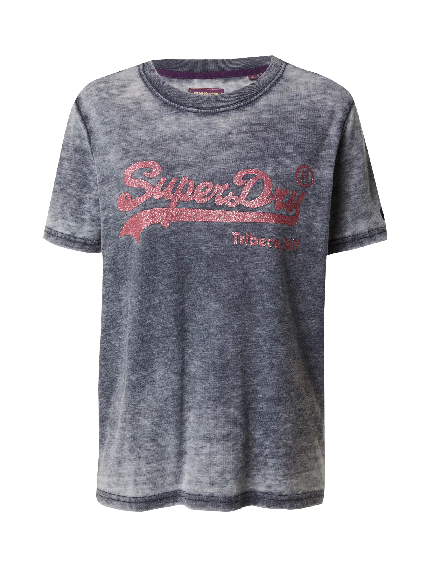 Superdry Tricou bleumarin / roz închis - Pled.ro