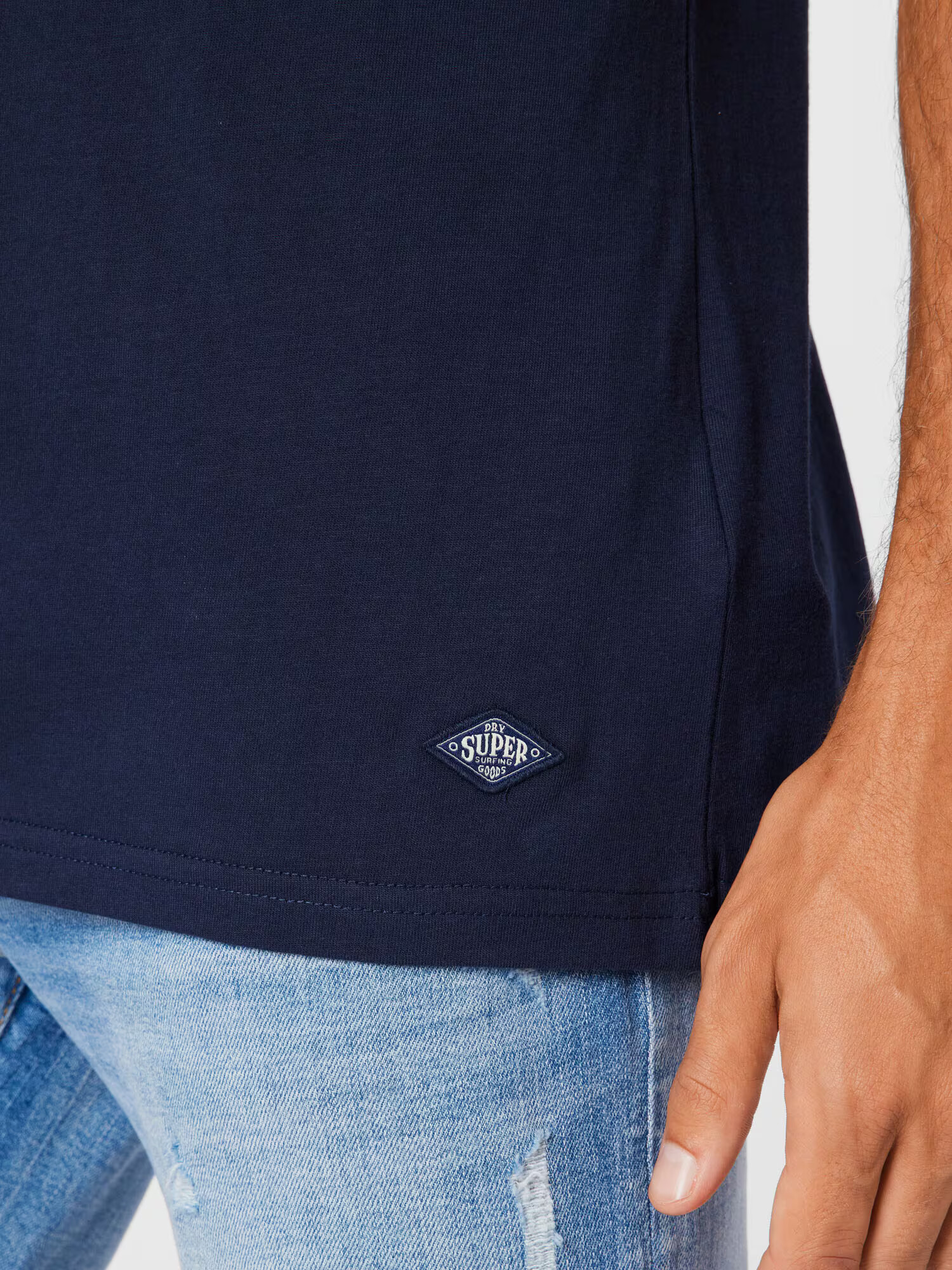 Superdry Tricou 'Cali Surf' bleumarin / alb - Pled.ro