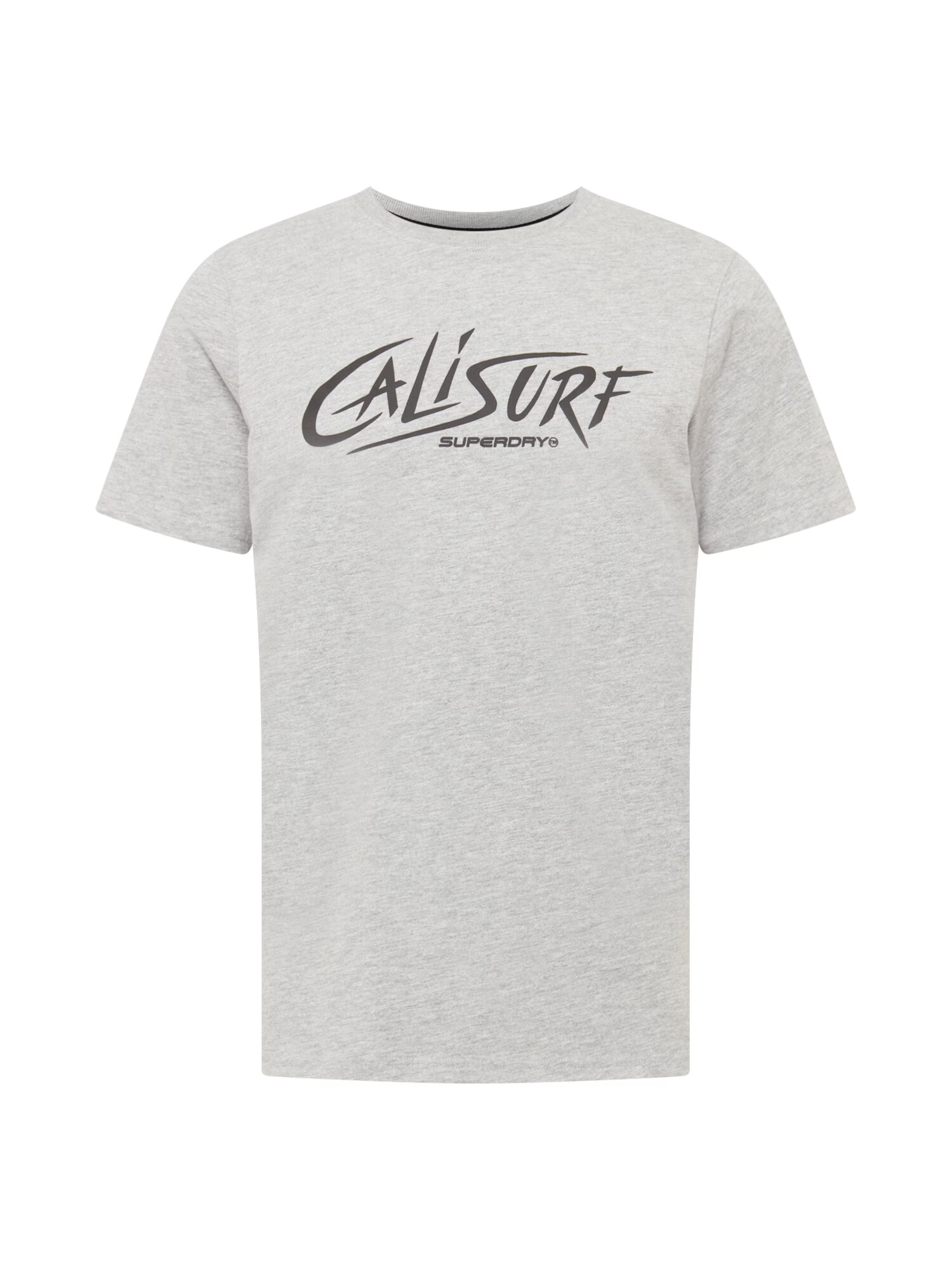 Superdry Tricou 'Cali' gri amestecat / negru - Pled.ro