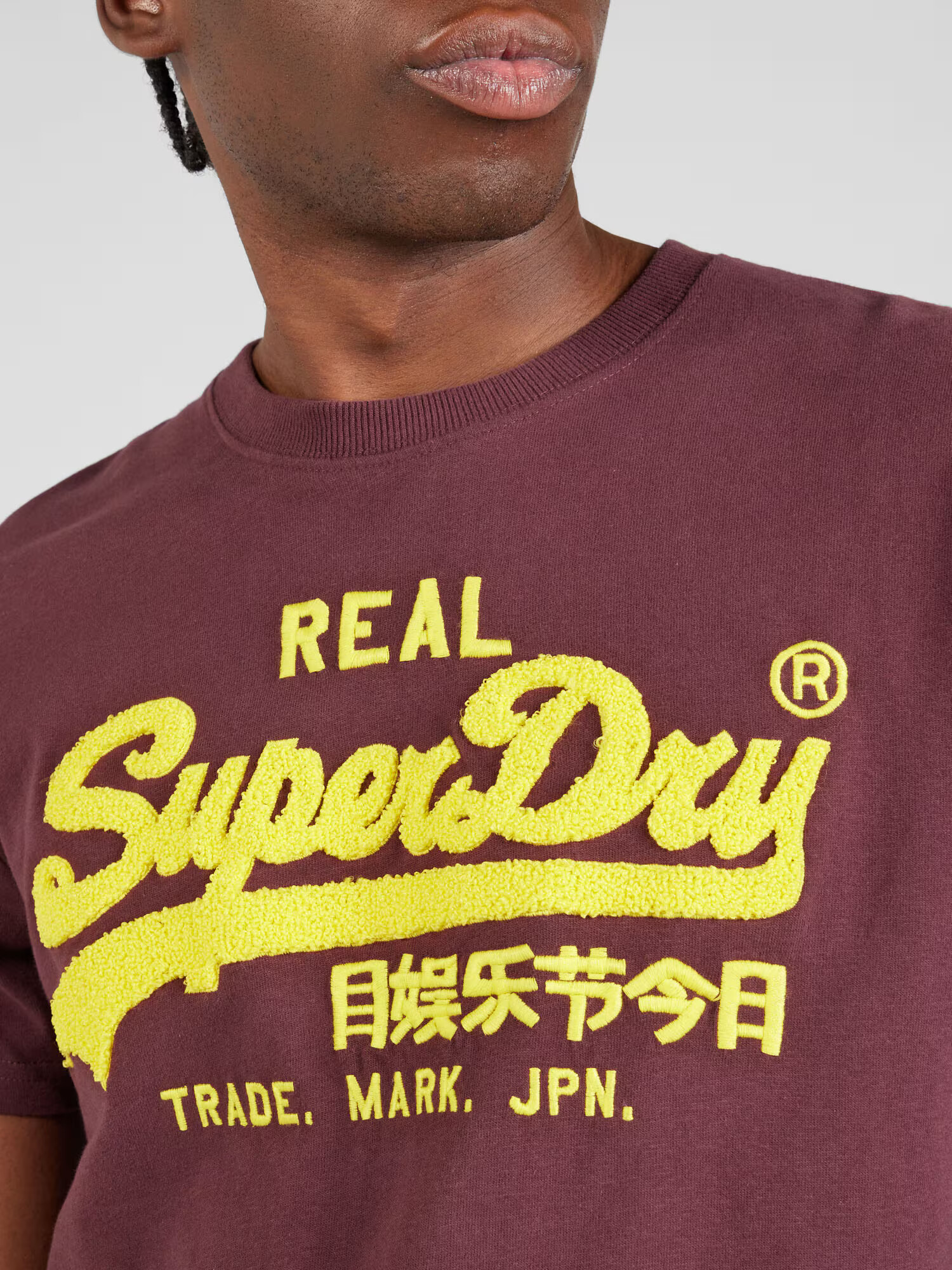 Superdry Tricou 'CHENILLE' galben / roşu închis - Pled.ro