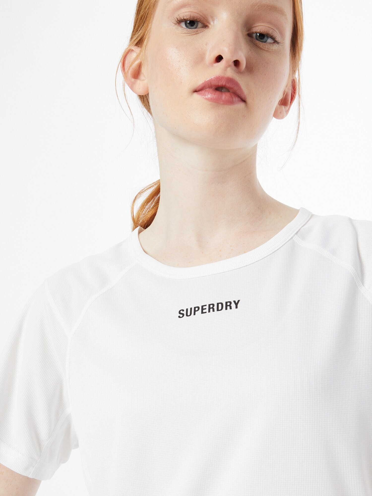 Superdry Tricou funcțional alb - Pled.ro