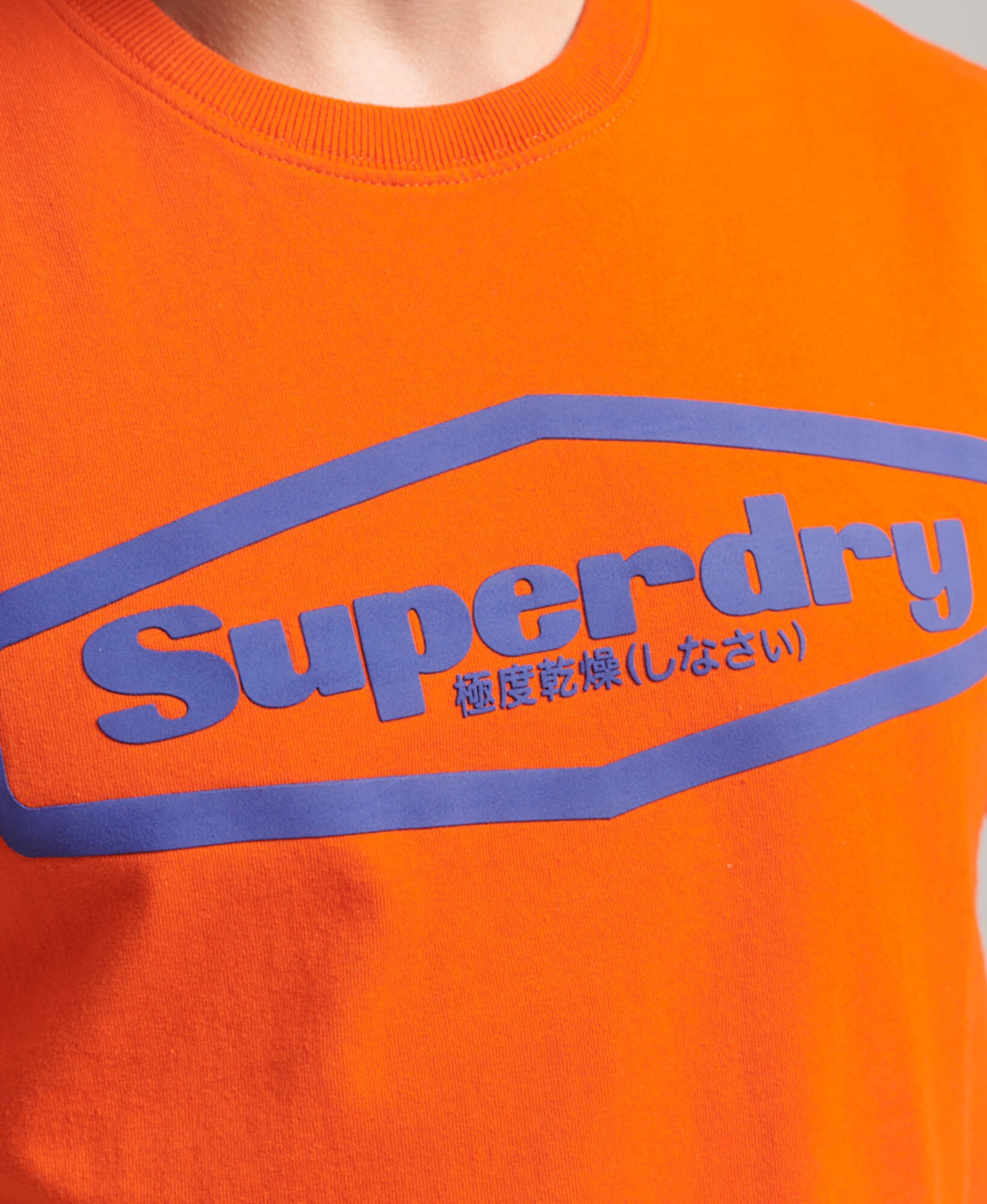 Superdry Tricou 'Game On 90s' albastru / portocaliu / negru / alb murdar - Pled.ro