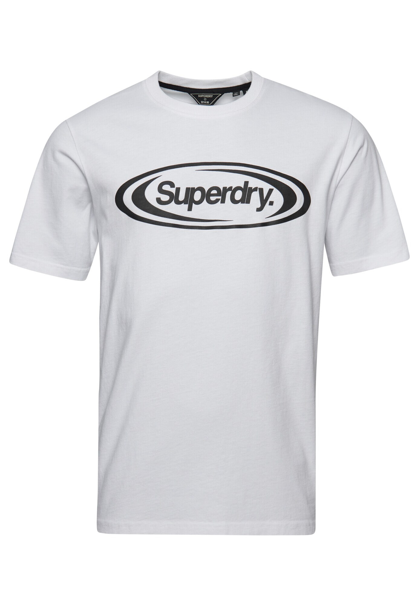 Superdry Tricou 'Game On 90s' negru / alb murdar - Pled.ro