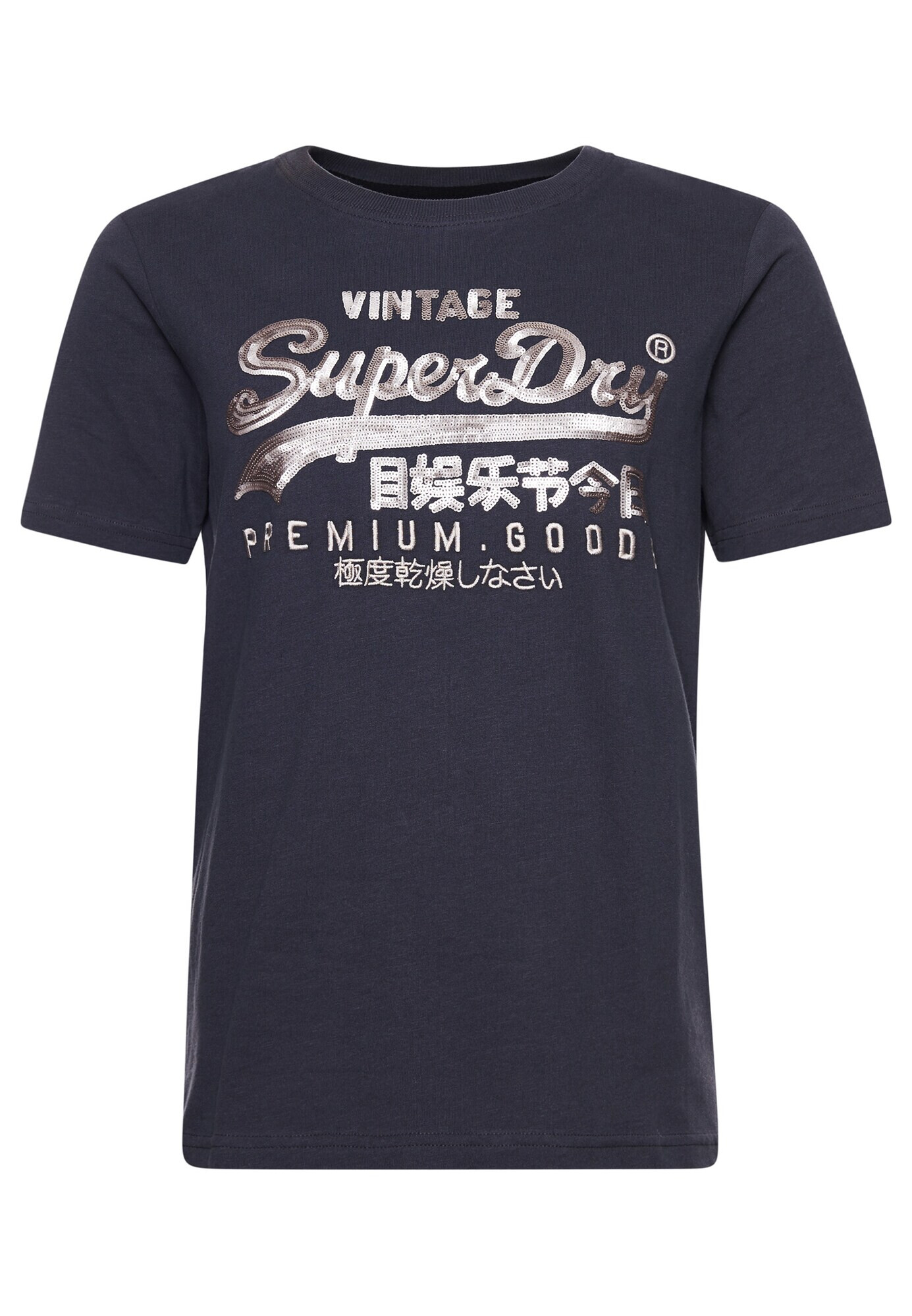 Superdry Tricou gri metalic / argintiu - Pled.ro