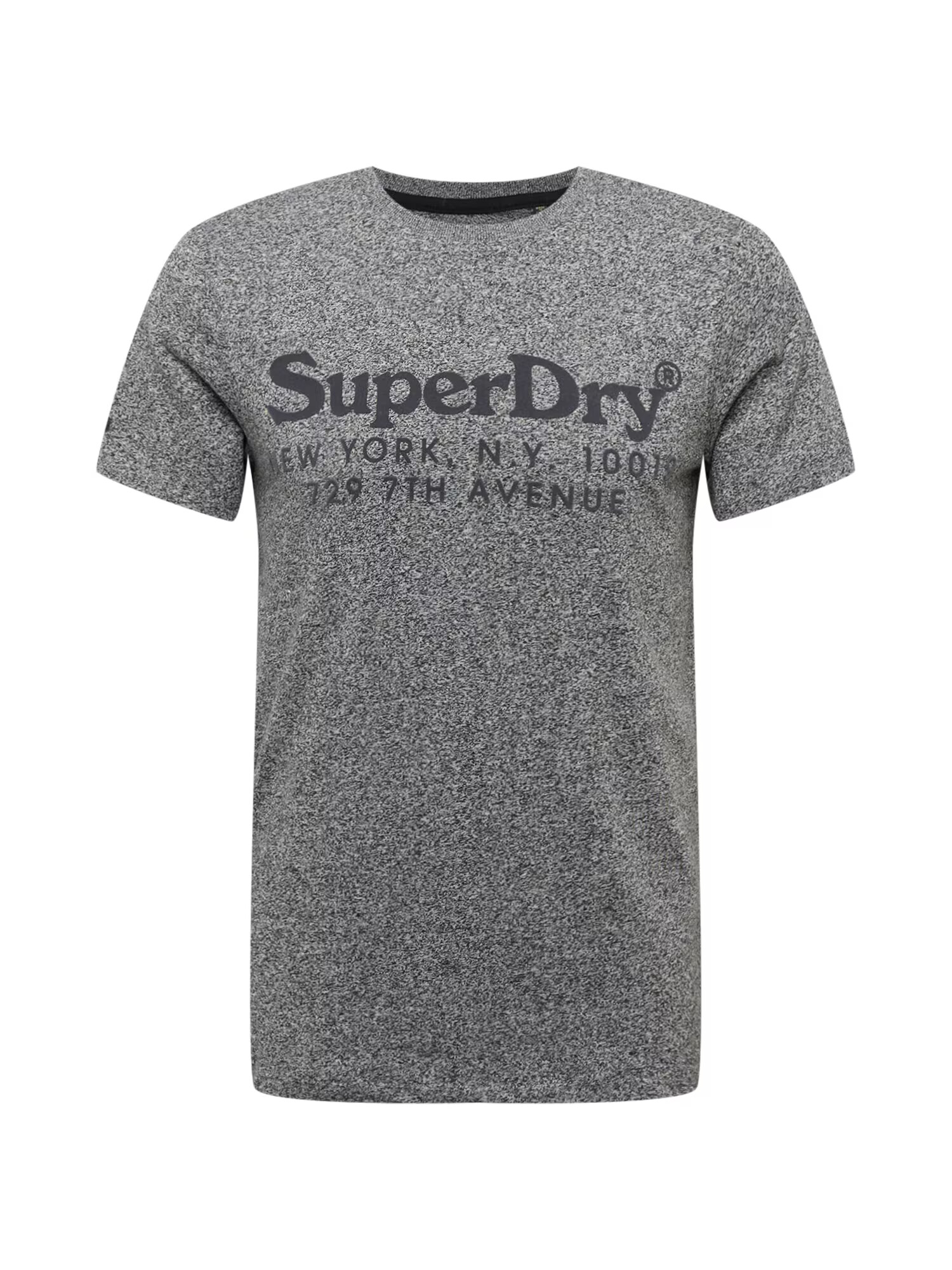 Superdry Tricou gri / negru - Pled.ro