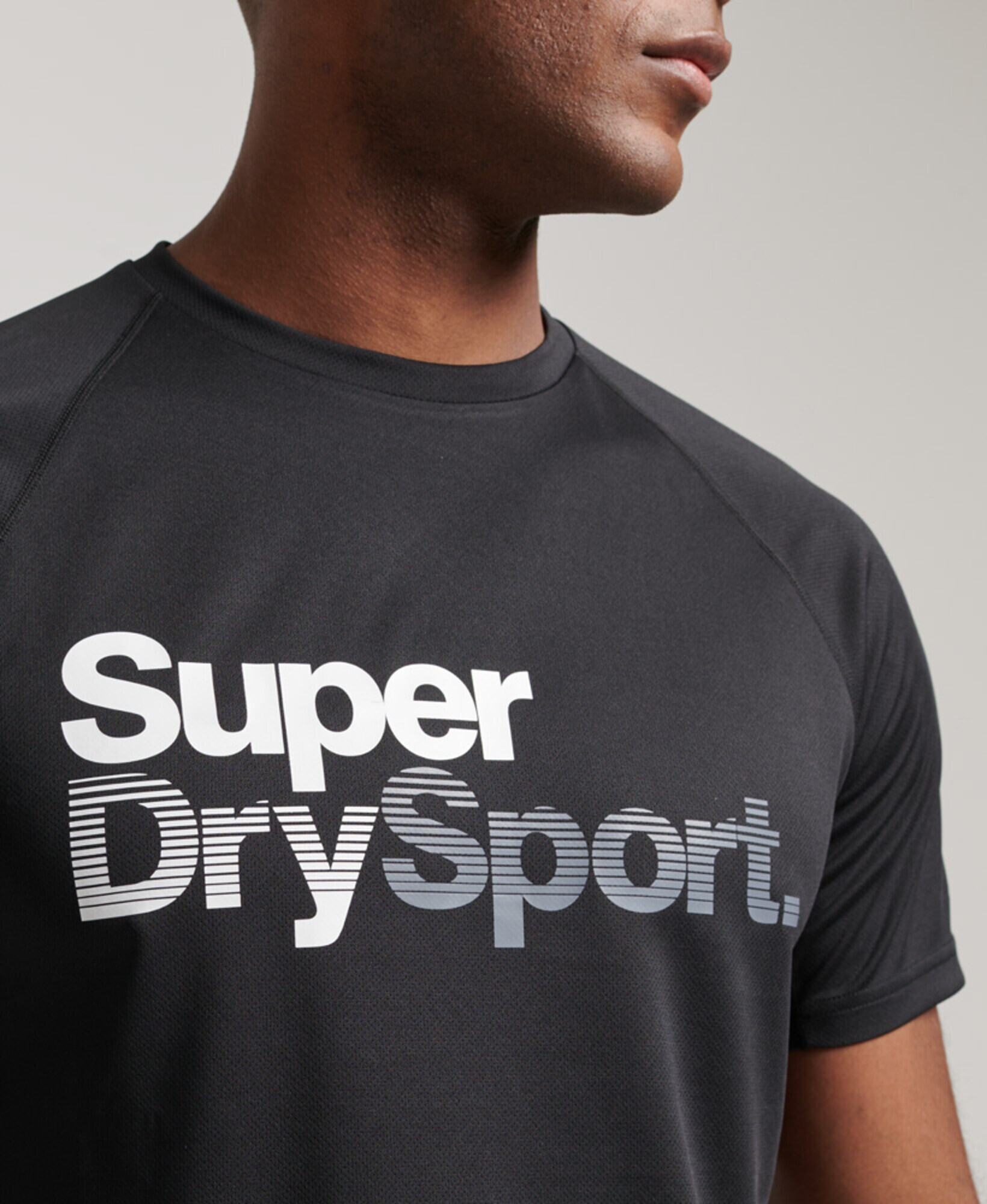 Superdry Tricou gri / negru / alb - Pled.ro