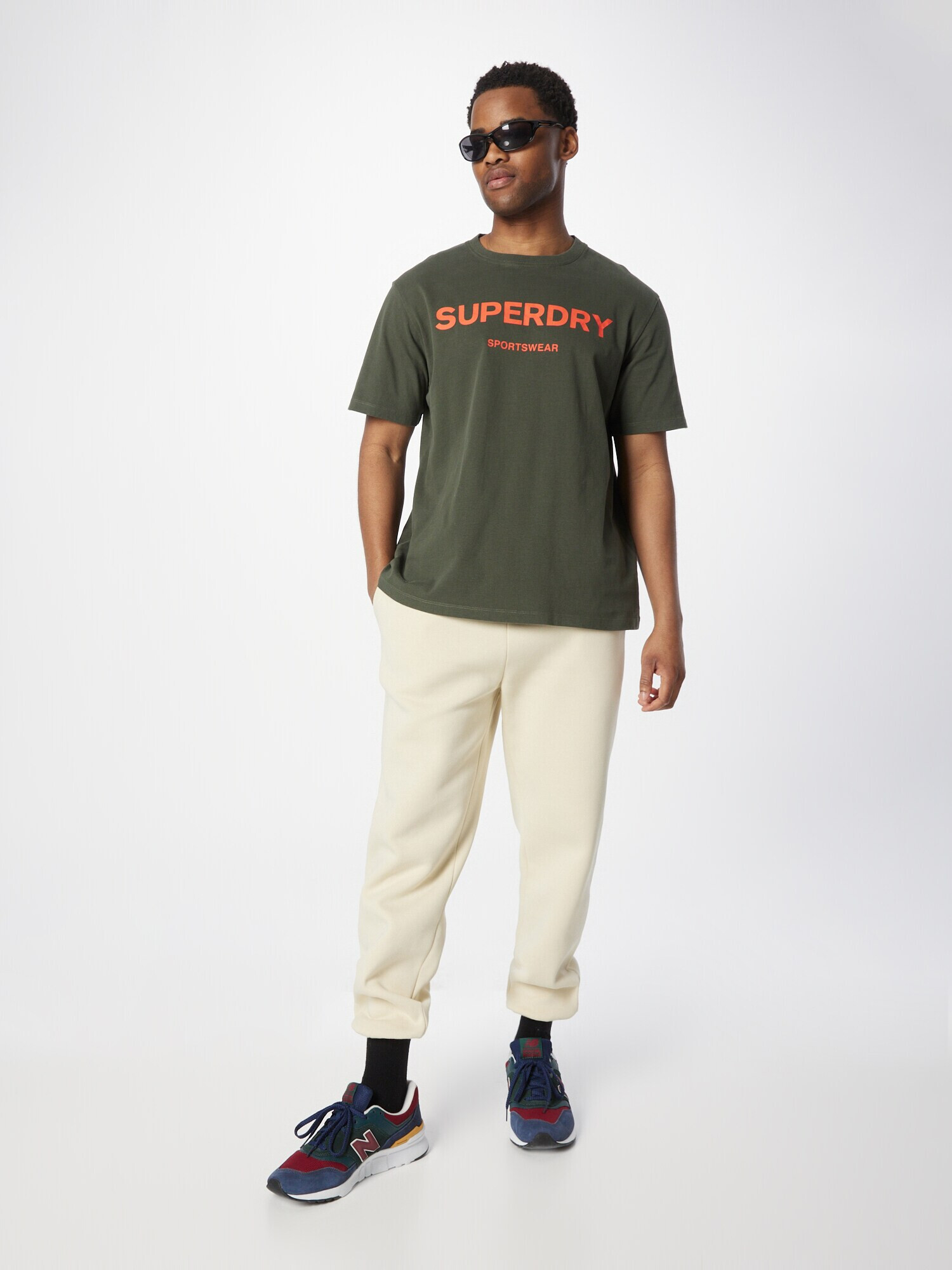 Superdry Tricou kaki / portocaliu - Pled.ro