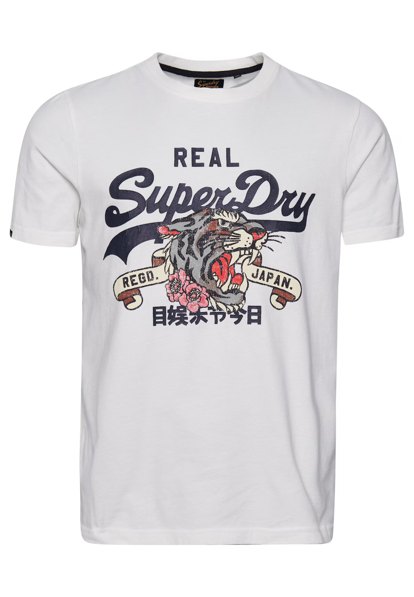 Superdry Tricou bleumarin / roz / roșu / alb - Pled.ro