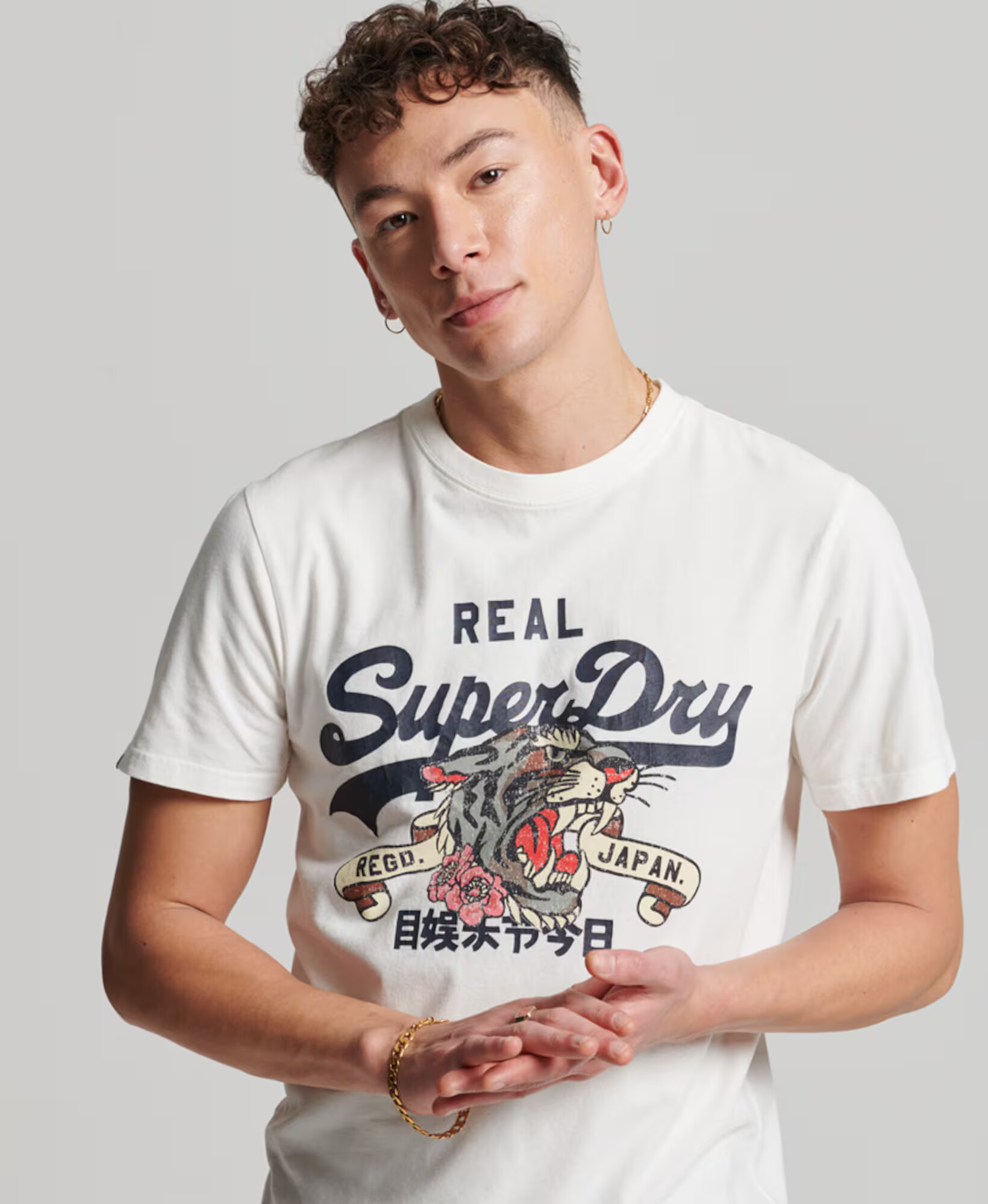 Superdry Tricou bleumarin / roz / roșu / alb - Pled.ro