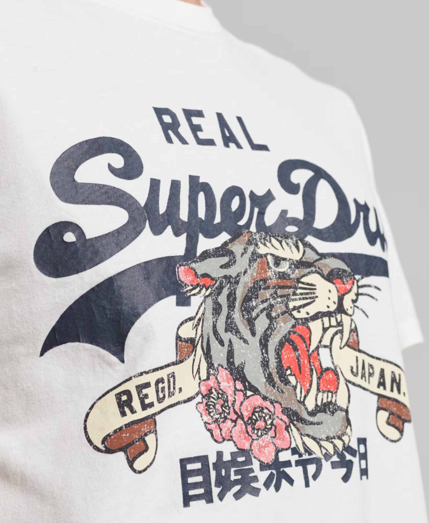 Superdry Tricou bleumarin / roz / roșu / alb - Pled.ro