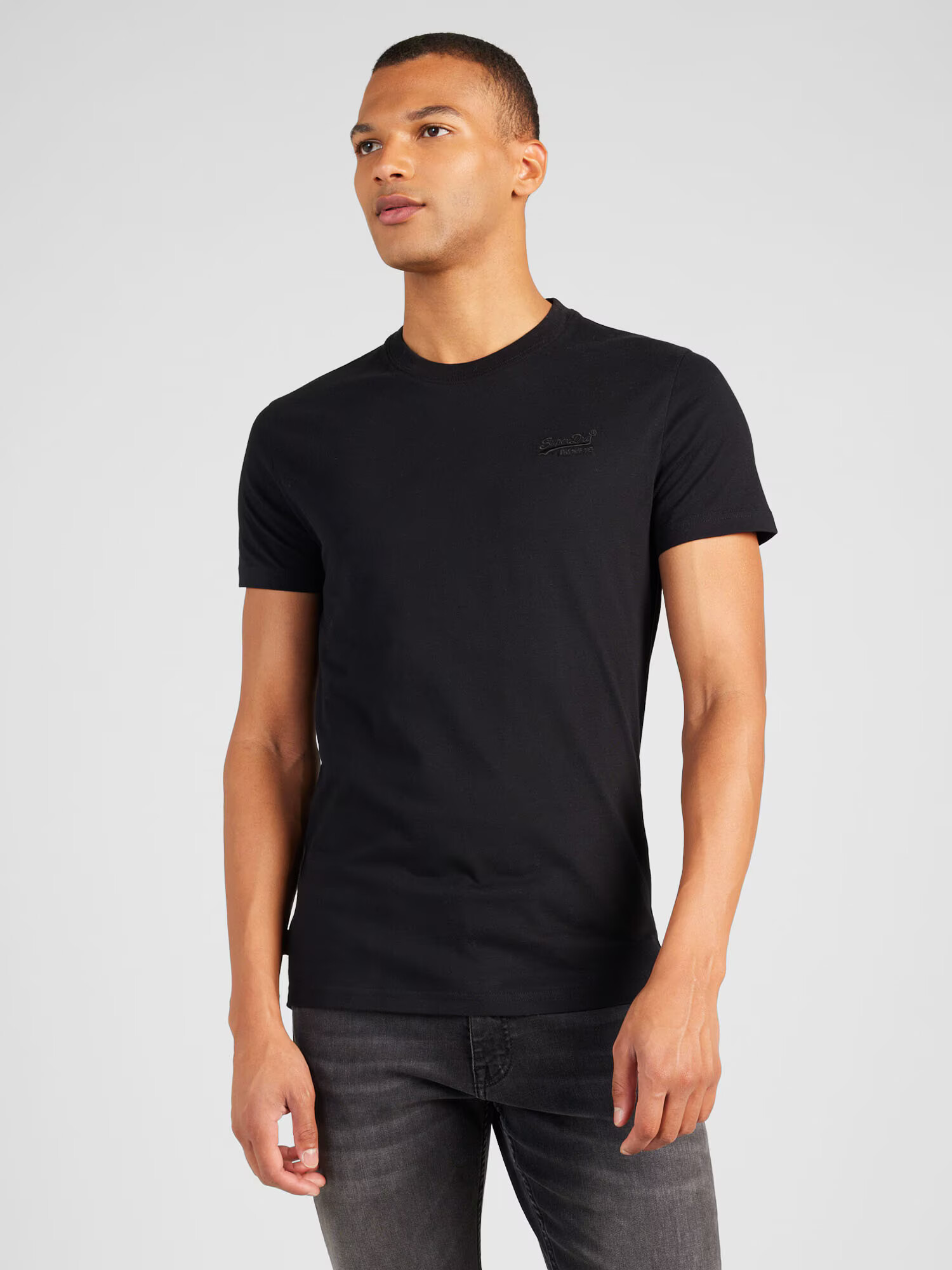 Superdry Tricou 'Essential' negru - Pled.ro