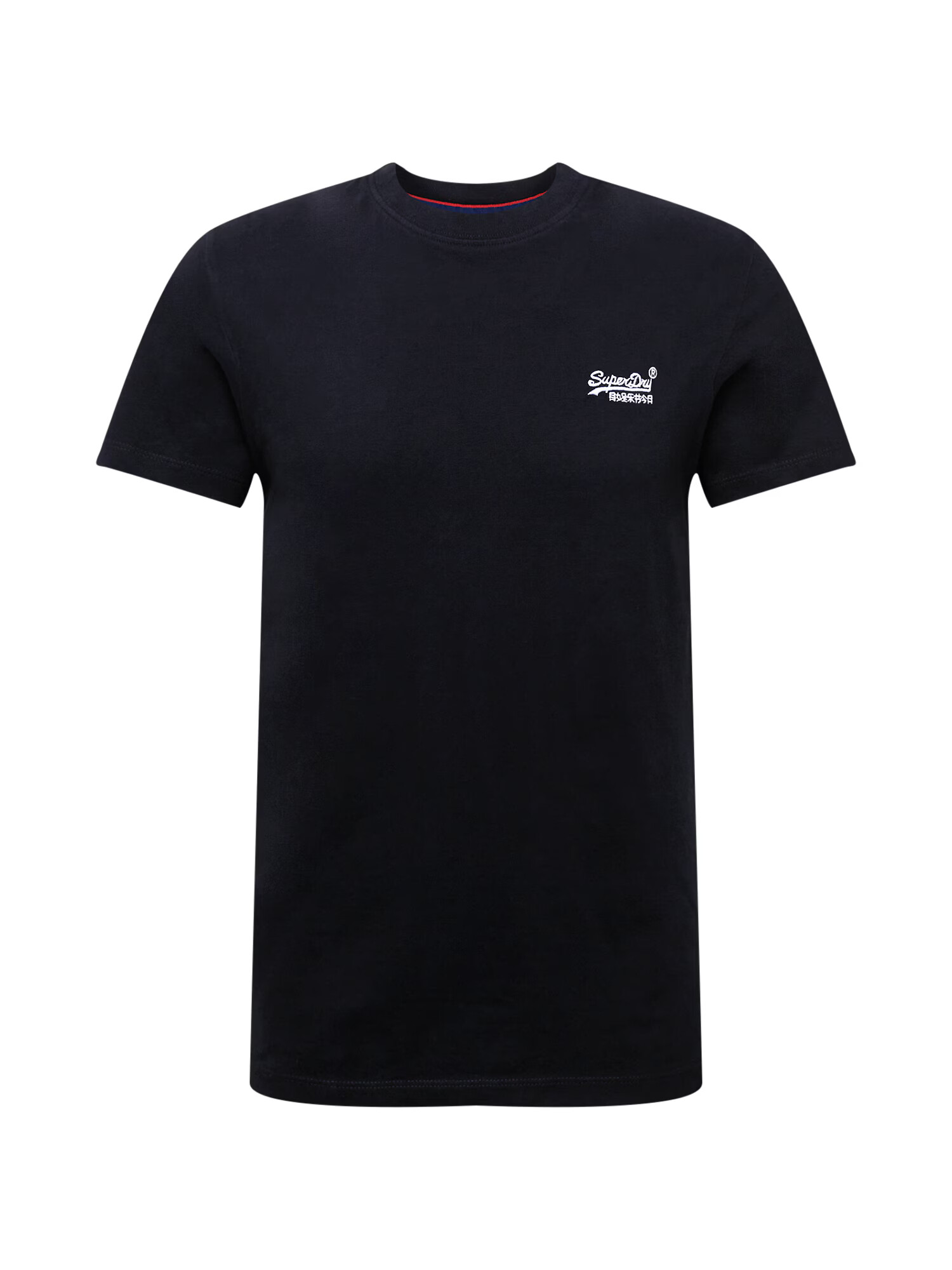 Superdry Tricou negru / alb - Pled.ro