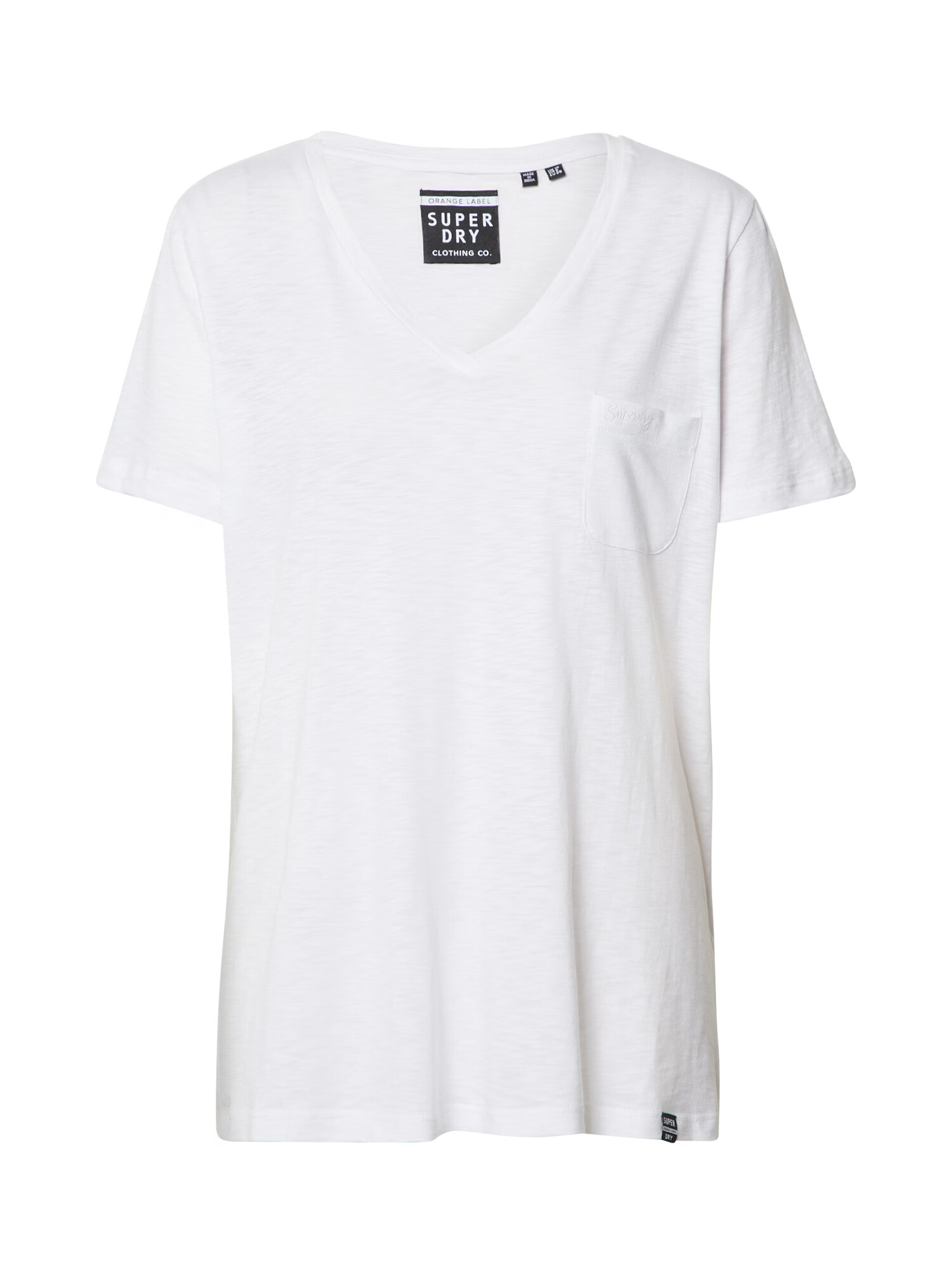 Superdry Tricou 'OL ESSENTIAL VEE TEE' alb - Pled.ro