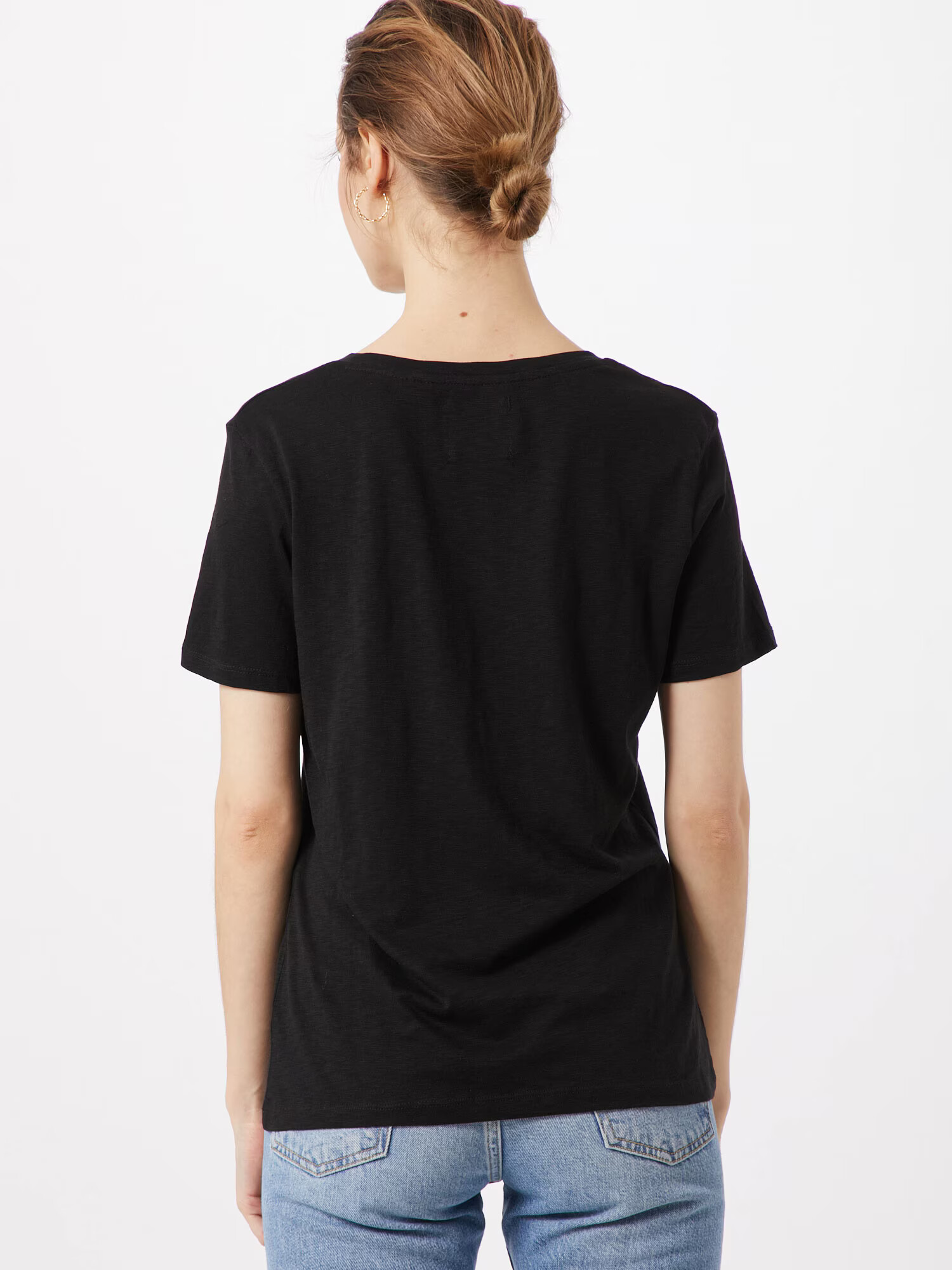 Superdry Tricou 'OL ESSENTIAL VEE TEE' negru - Pled.ro