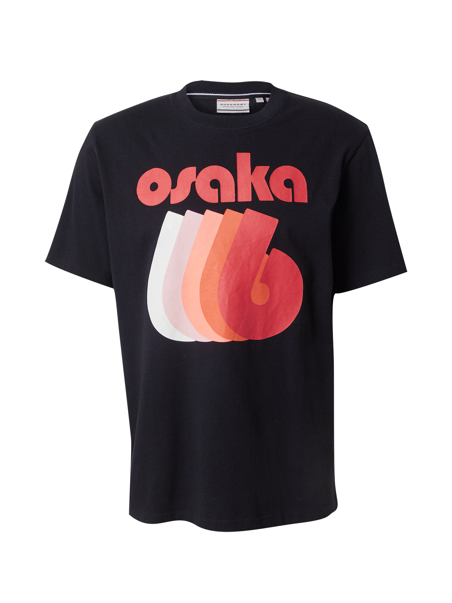 Superdry Tricou 'Osaka' portocaliu piersică / roșu / negru / alb - Pled.ro