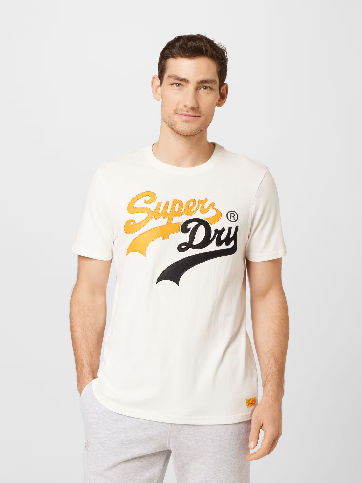 Superdry Tricou portocaliu / negru / alb - Pled.ro