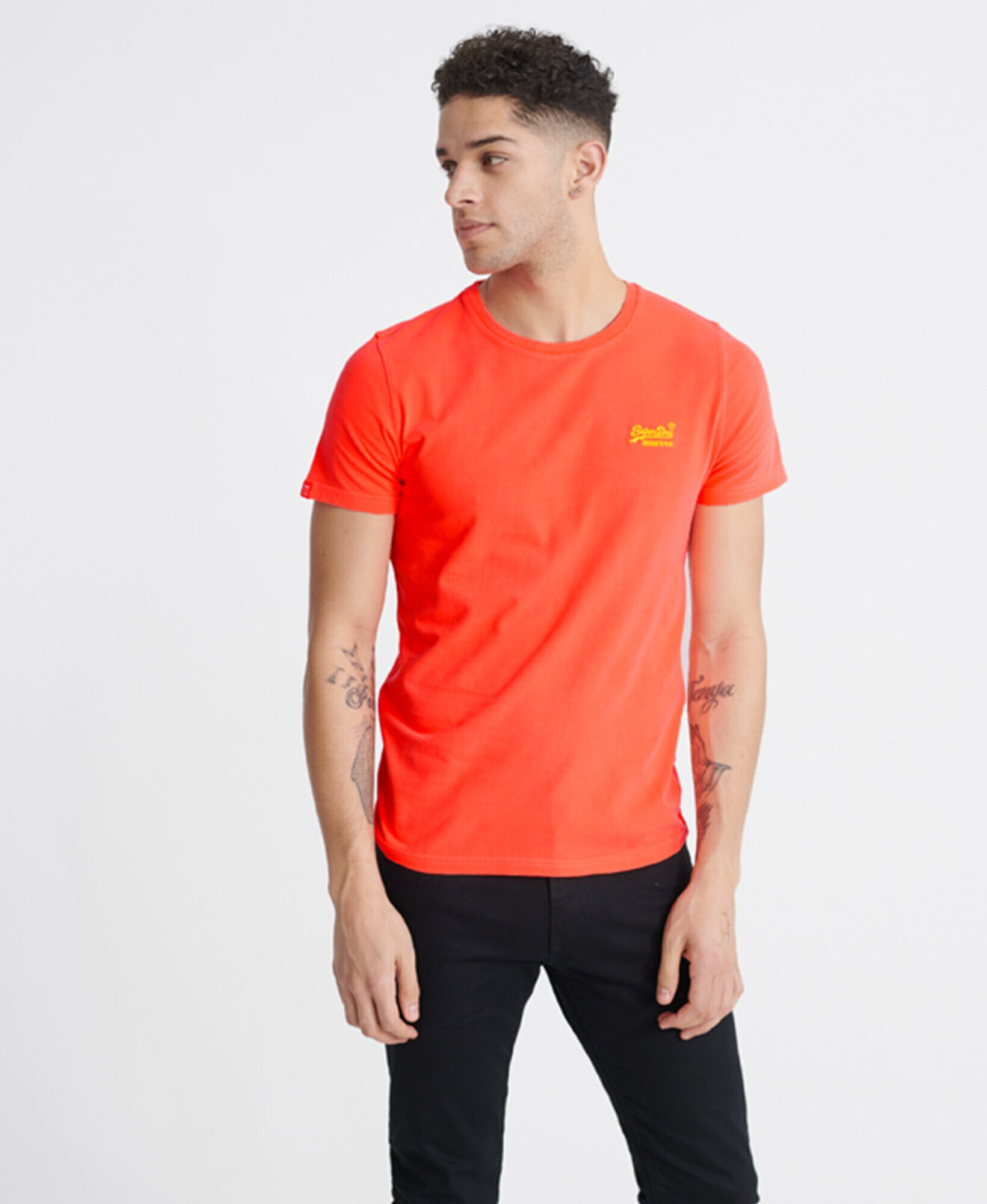 Superdry Tricou portocaliu neon - Pled.ro